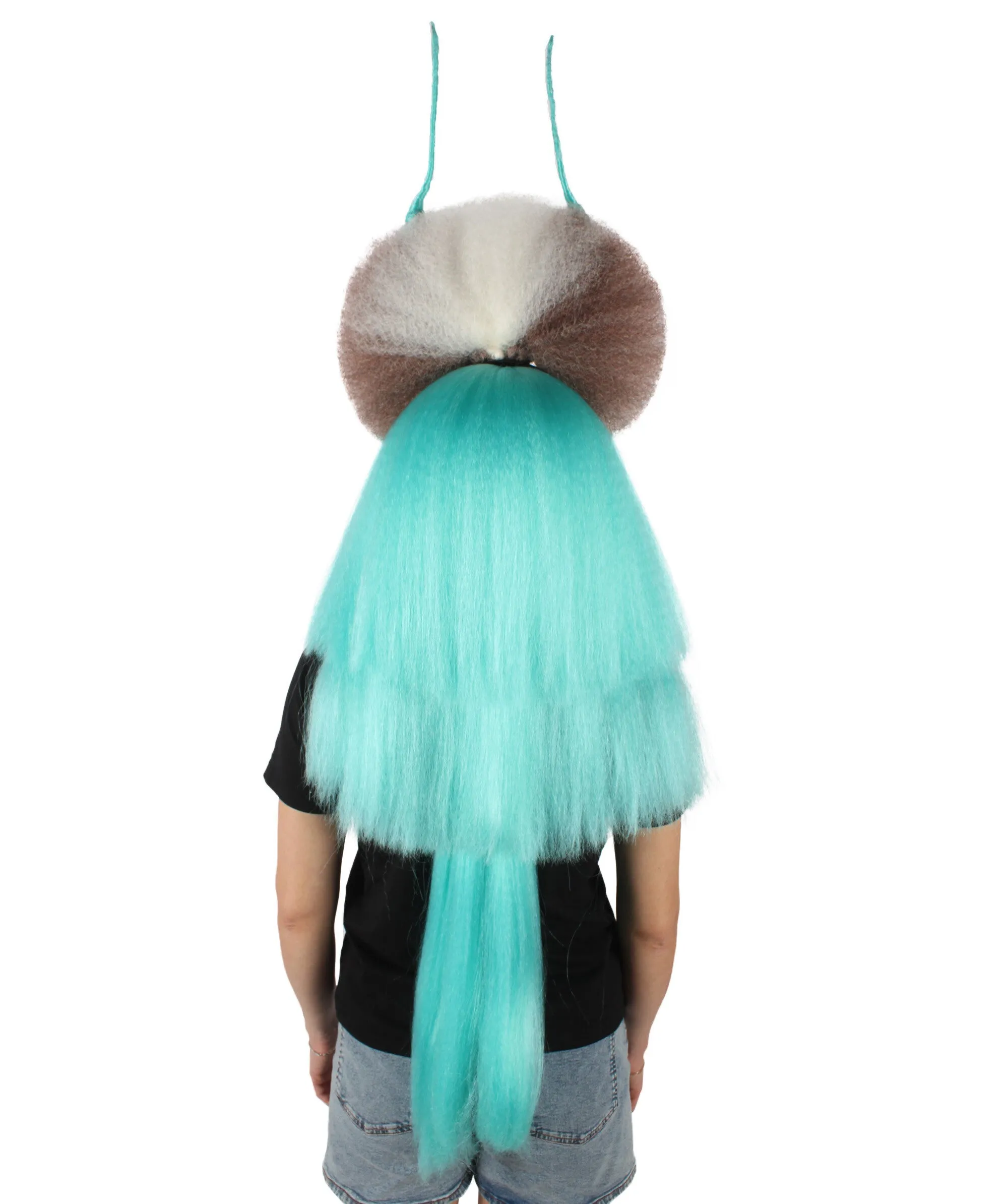 HPO Adult Women's Dramatic Devil Horn Layered Wig I Flame-retardant Synthetic Fiber