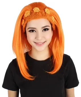 HPO Adult Women's English Drag Queen Wig I Perfect for Halloween and Cosplay I Flame-retardant Synthetic Fiber