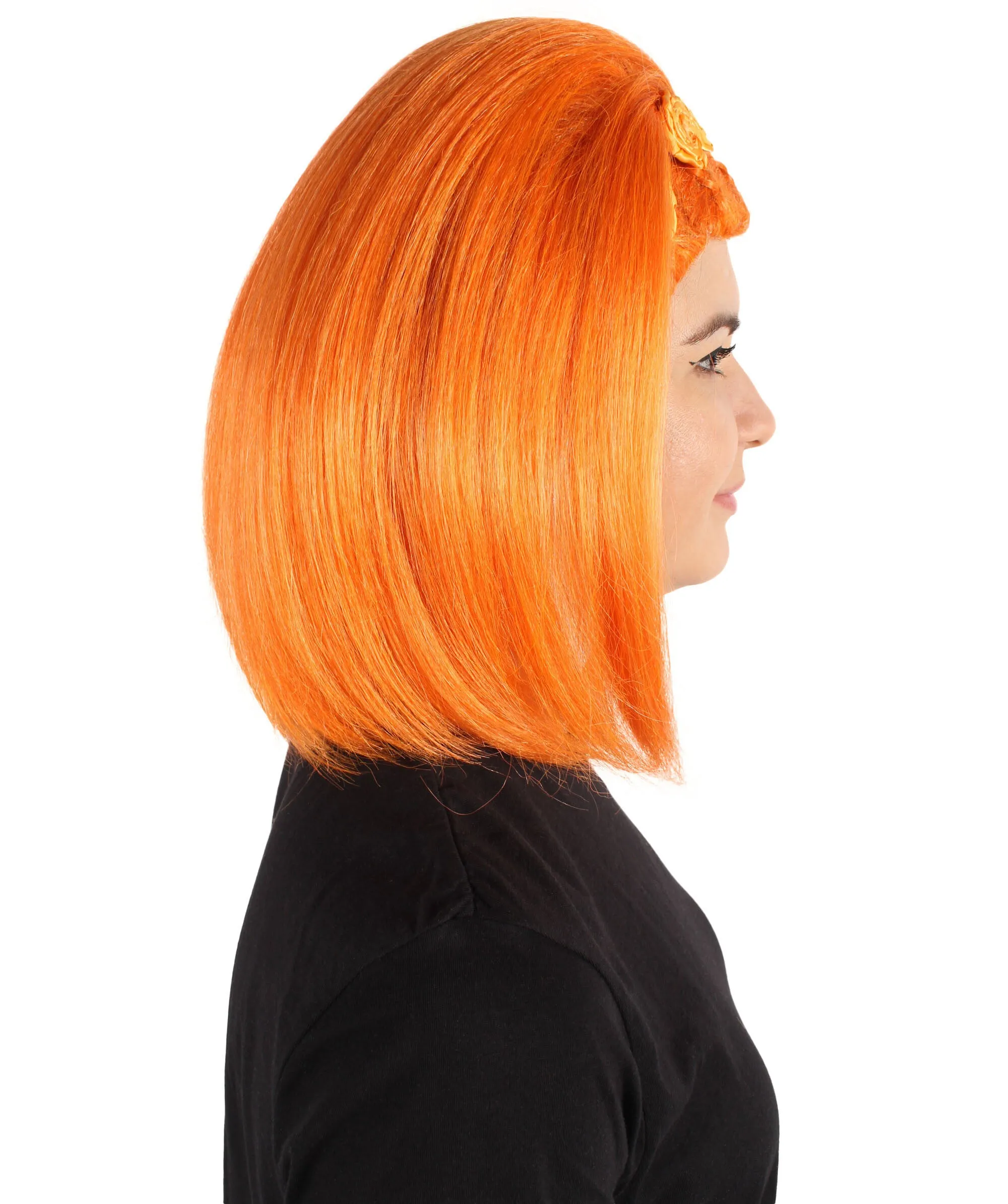 HPO Adult Women's English Drag Queen Wig I Perfect for Halloween and Cosplay I Flame-retardant Synthetic Fiber