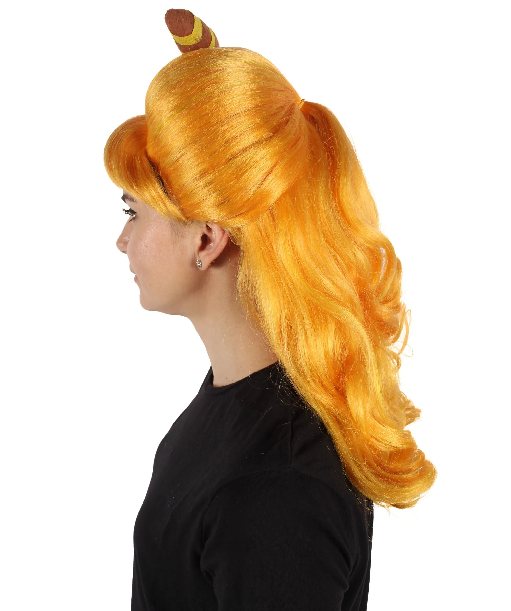 HPO Adult Women's French Drag Wig I Perfect for Cosplay I Flame-retardant Synthetic Fiber