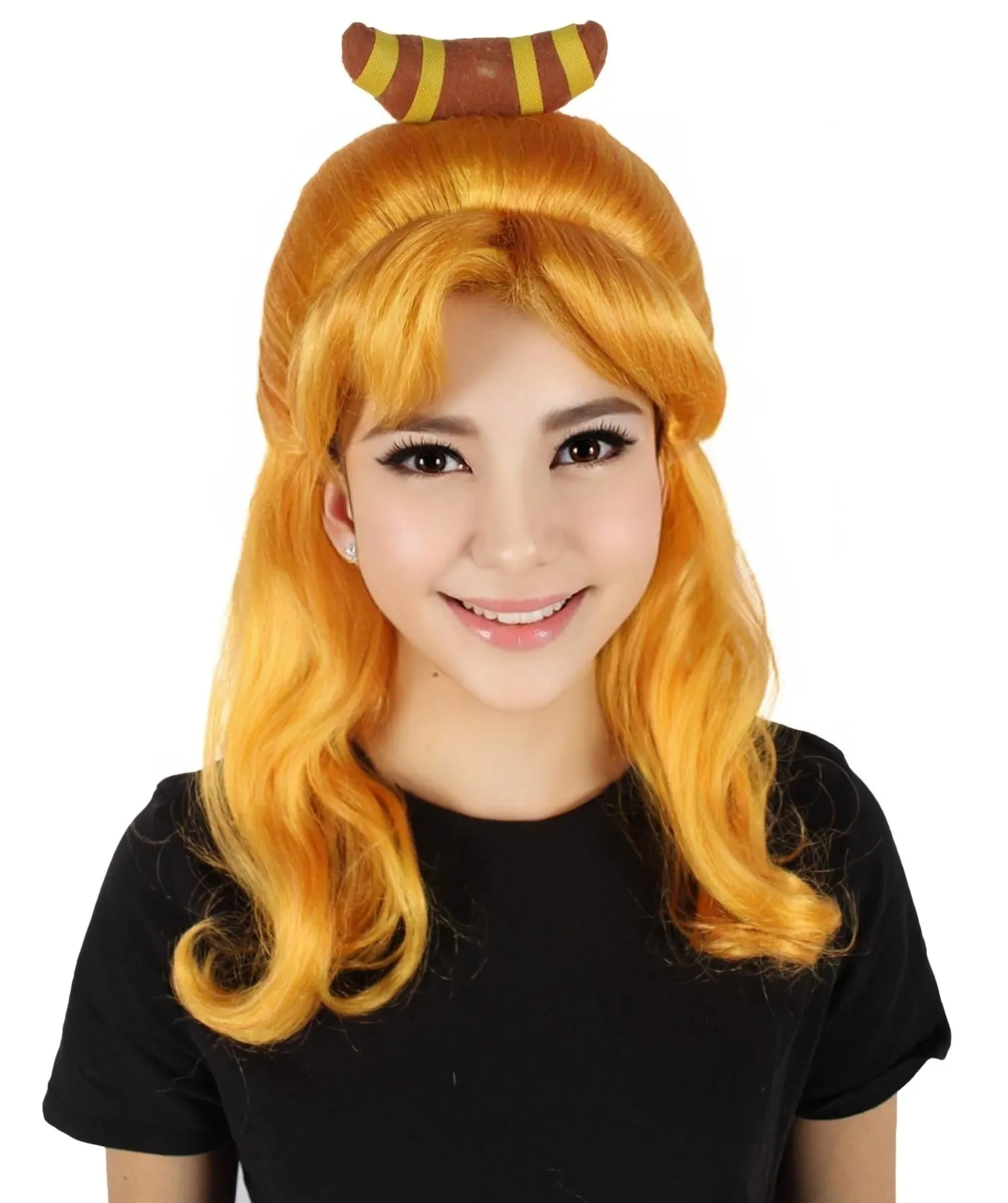 HPO Adult Women's French Drag Wig I Perfect for Cosplay I Flame-retardant Synthetic Fiber