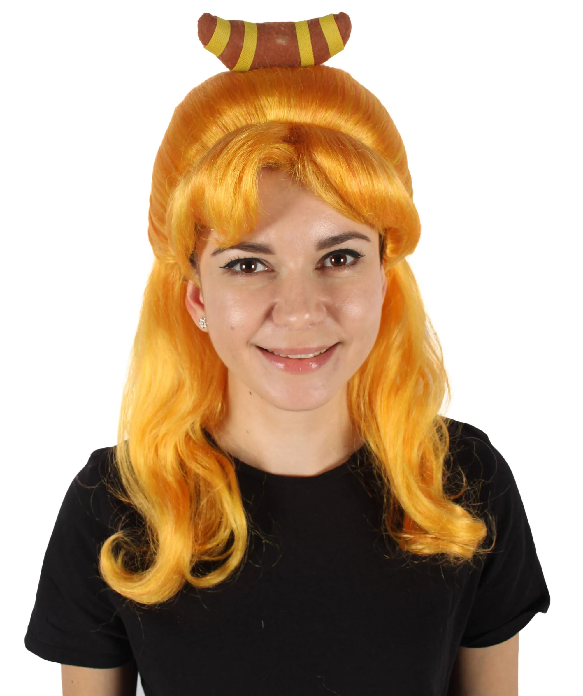 HPO Adult Women's French Drag Wig I Perfect for Cosplay I Flame-retardant Synthetic Fiber