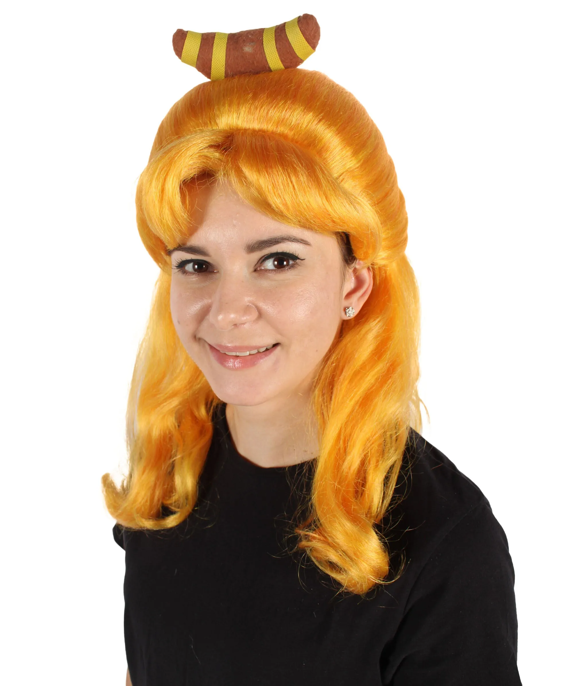 HPO Adult Women's French Drag Wig I Perfect for Cosplay I Flame-retardant Synthetic Fiber