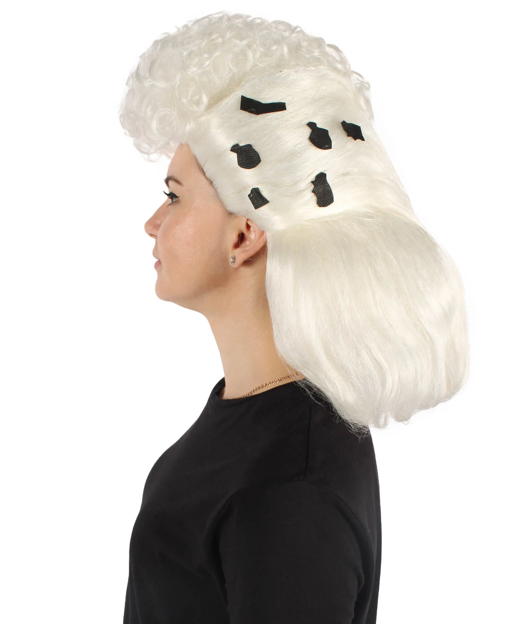 HPO Adult Women's French Performer Drag Queen Wig | Perfect for Halloween and Cosplay | Flame-retardant Synthetic Fiber