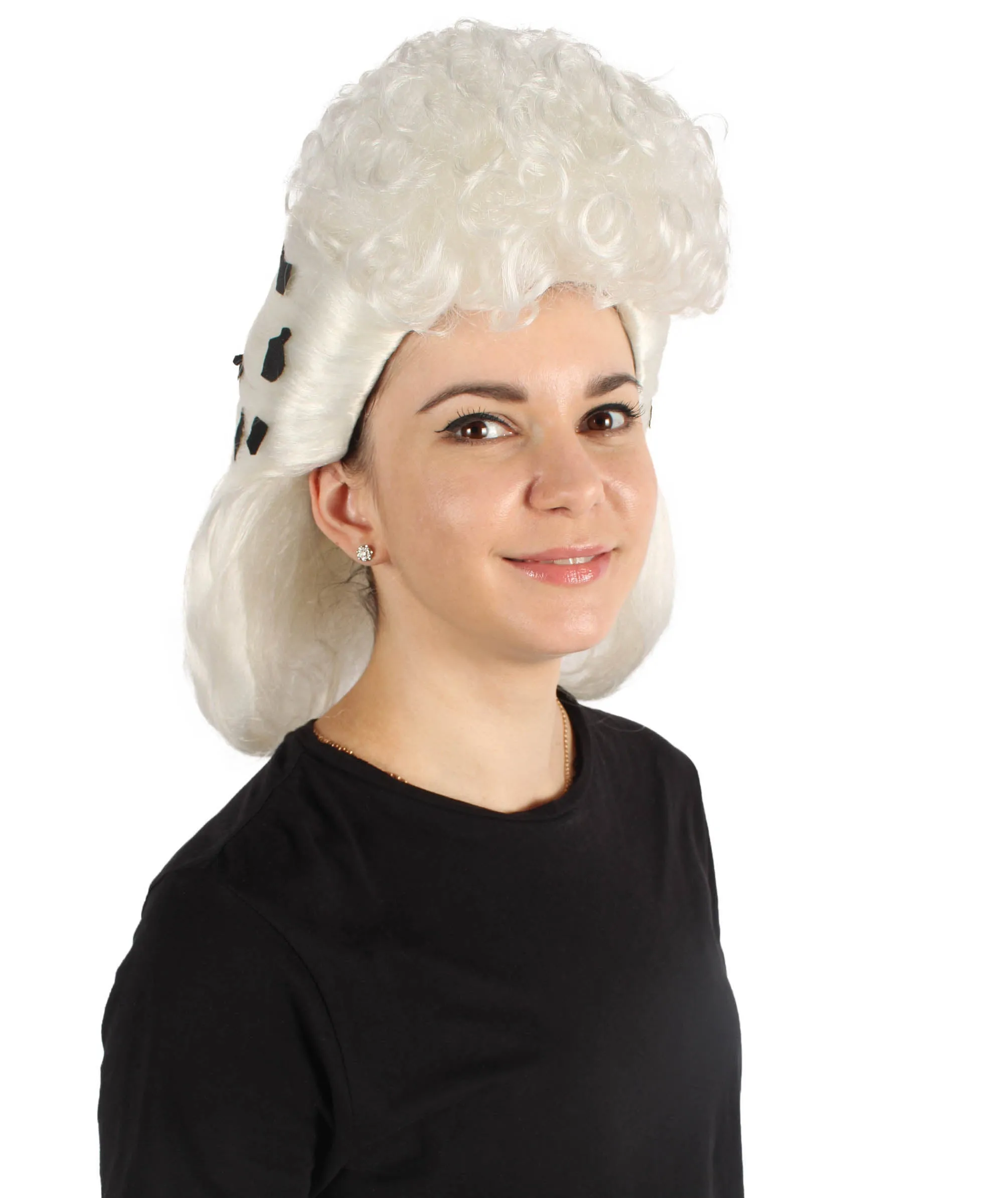 HPO Adult Women's French Performer Drag Queen Wig | Perfect for Halloween and Cosplay | Flame-retardant Synthetic Fiber