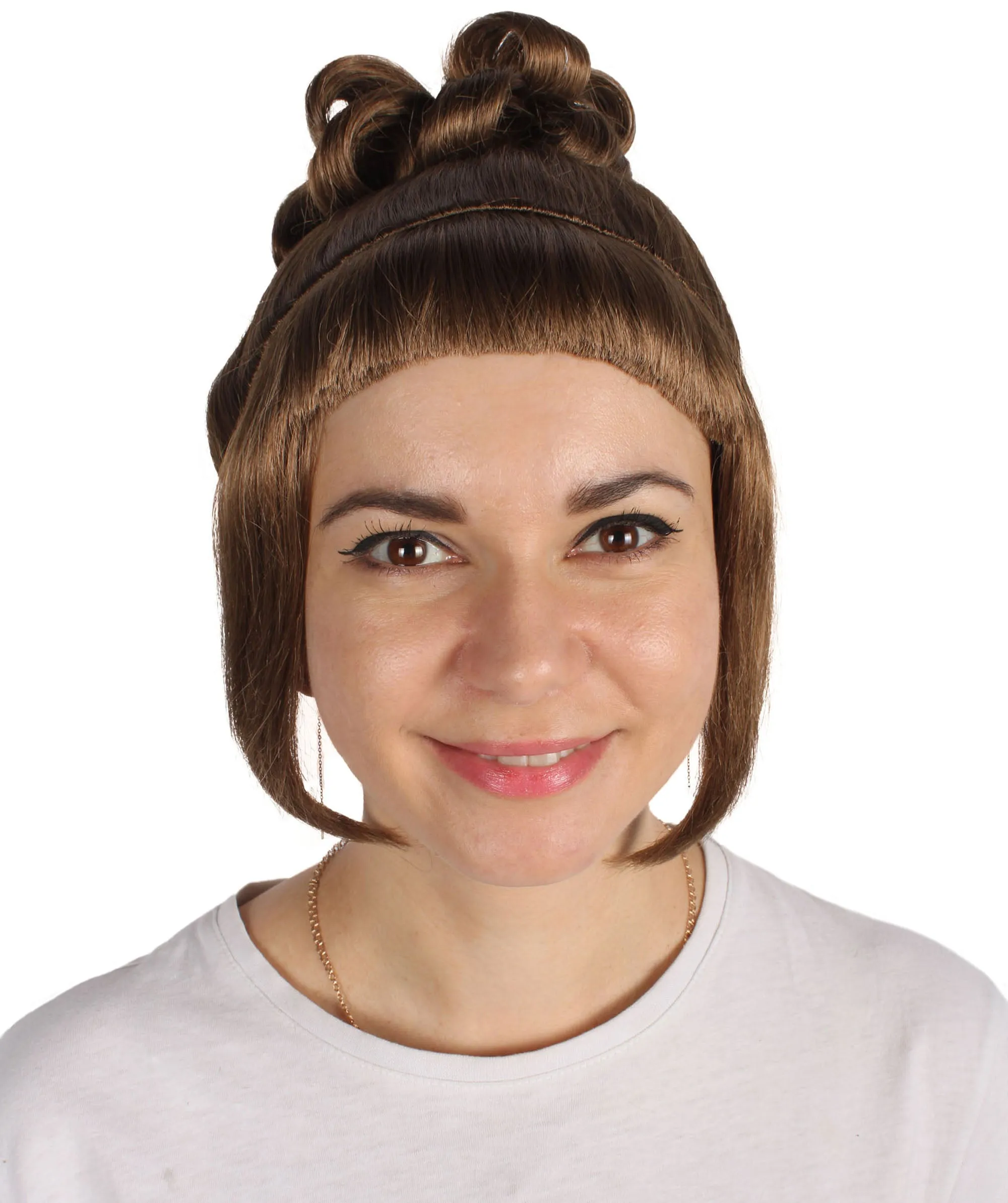 HPO Adult Women's Halloween Animated Lucy Updo Wig | Multiple Color Options