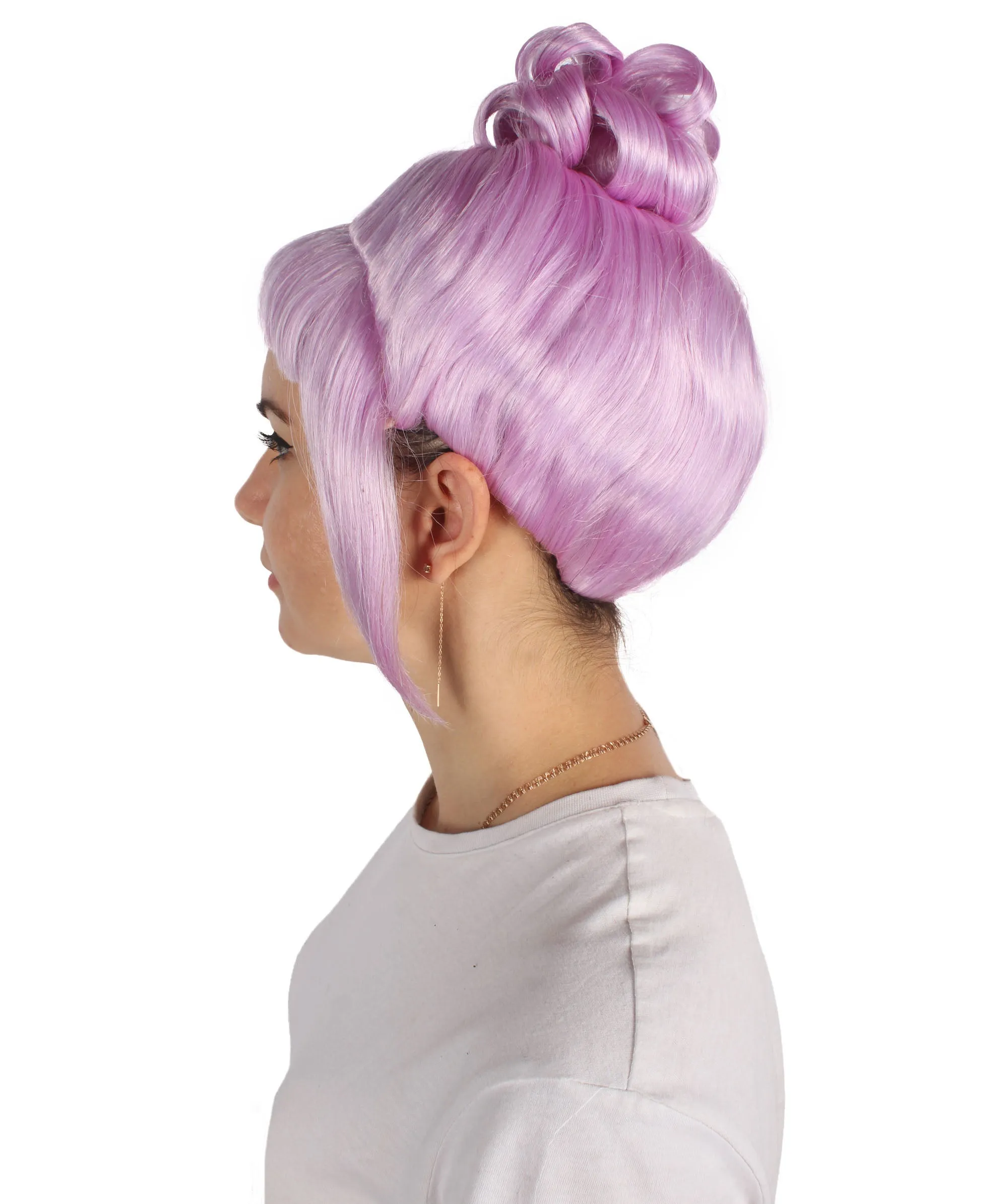 HPO Adult Women's Halloween Animated Lucy Updo Wig | Multiple Color Options