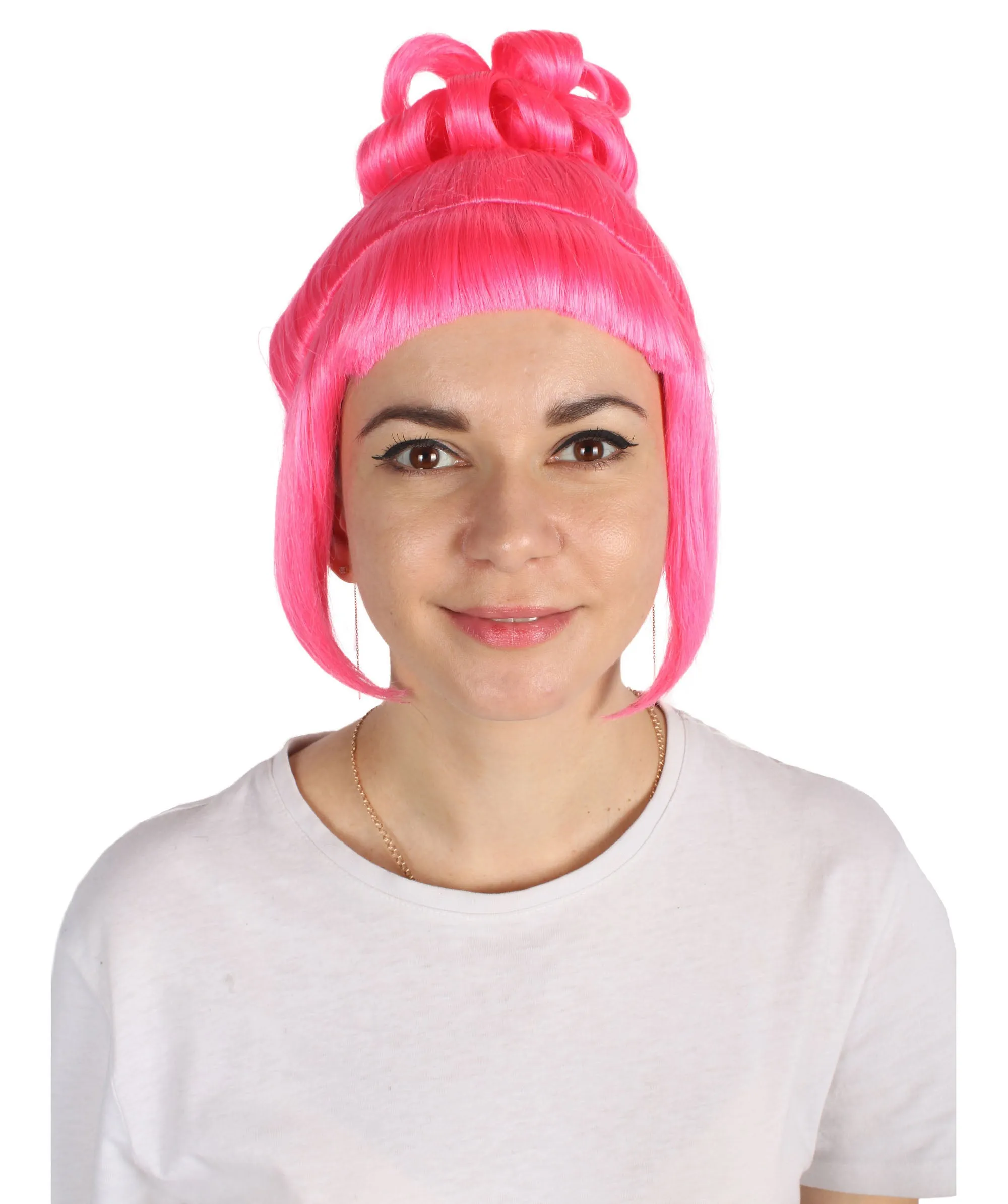 HPO Adult Women's Halloween Animated Lucy Updo Wig | Multiple Color Options