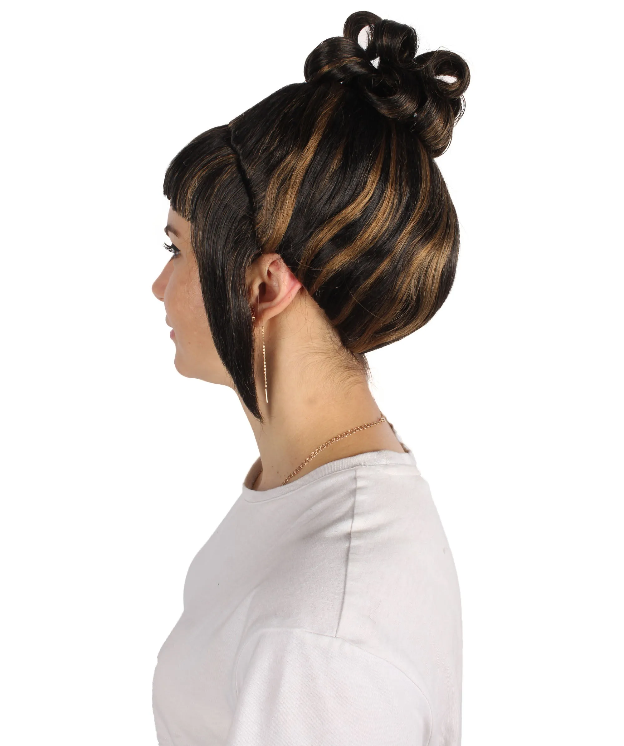 HPO Adult Women's Halloween Animated Lucy Updo Wig | Multiple Color Options