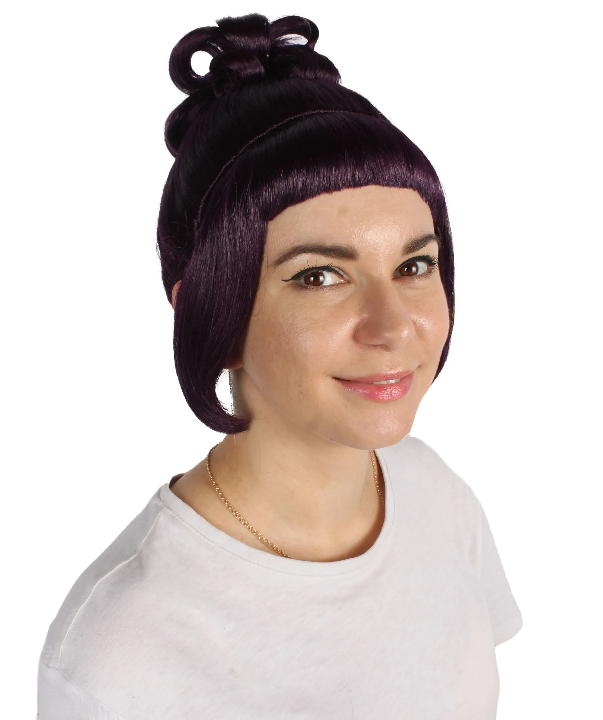 HPO Adult Women's Halloween Animated Lucy Updo Wig | Multiple Color Options