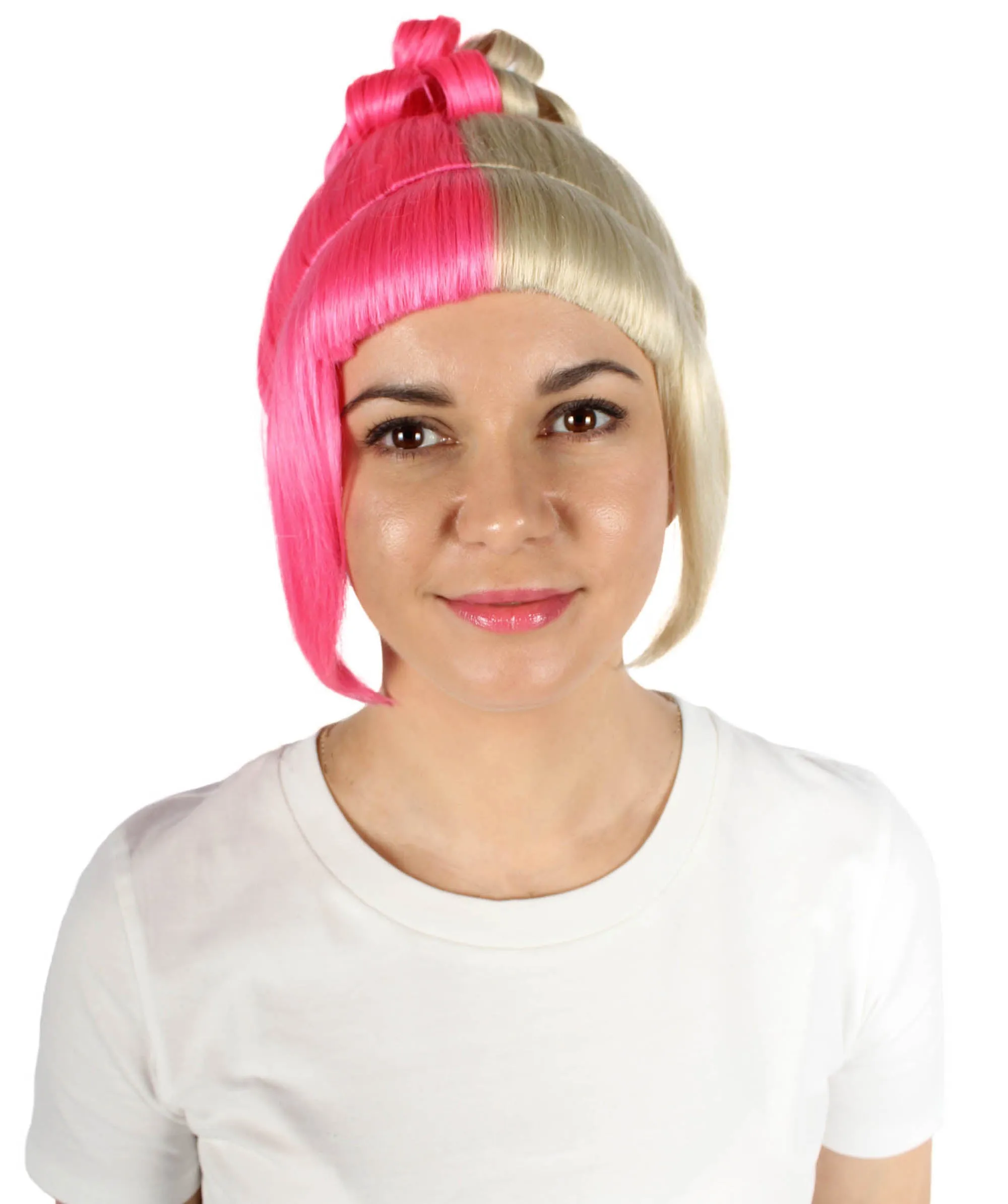 HPO Adult Women's Halloween Animated Lucy Updo Wig | Multiple Color Options