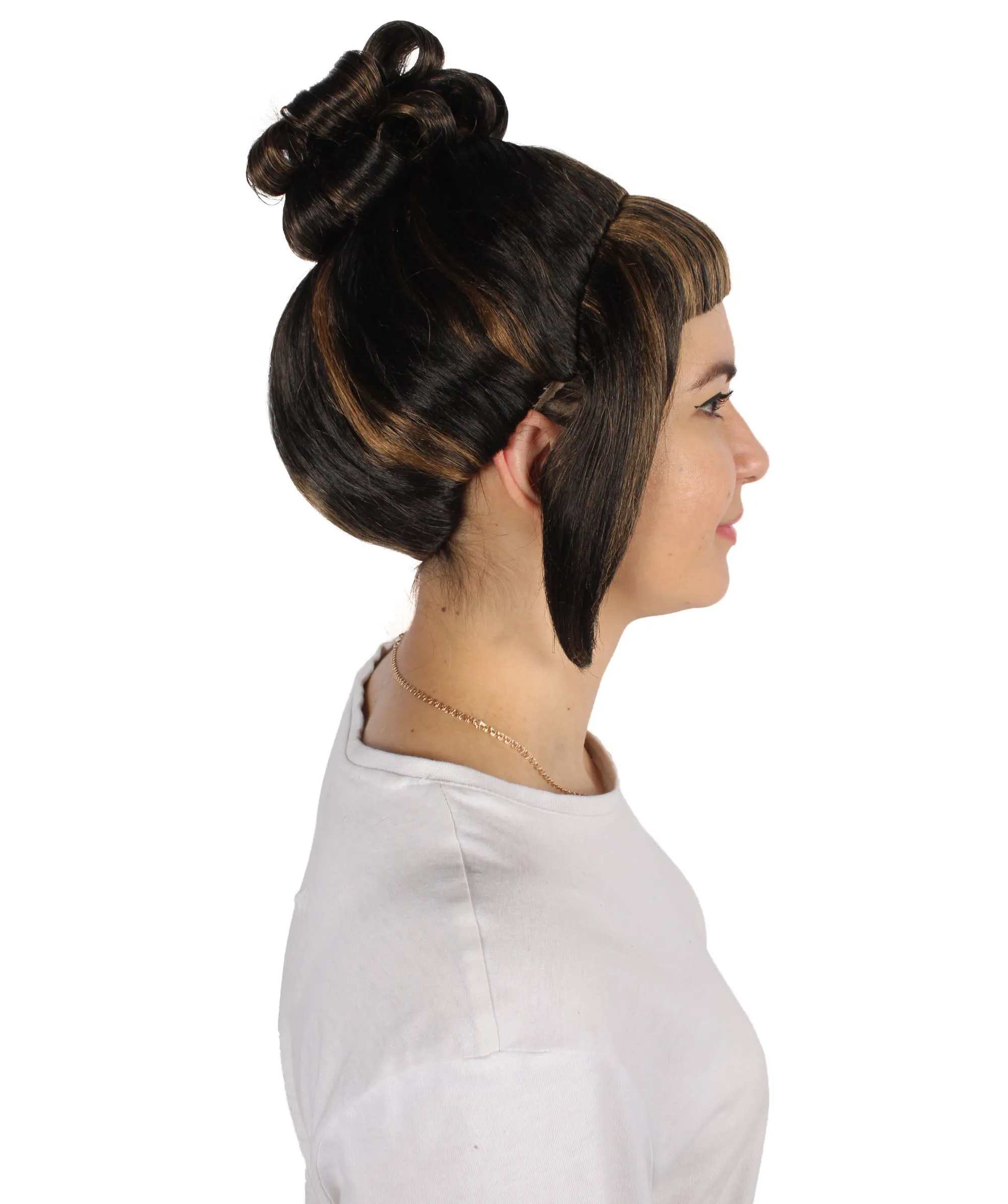 HPO Adult Women's Halloween Animated Lucy Updo Wig | Multiple Color Options