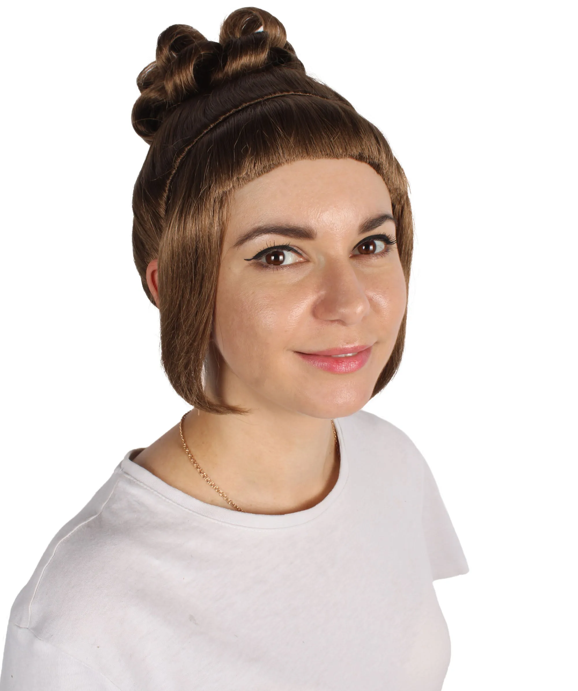 HPO Adult Women's Halloween Animated Lucy Updo Wig | Multiple Color Options