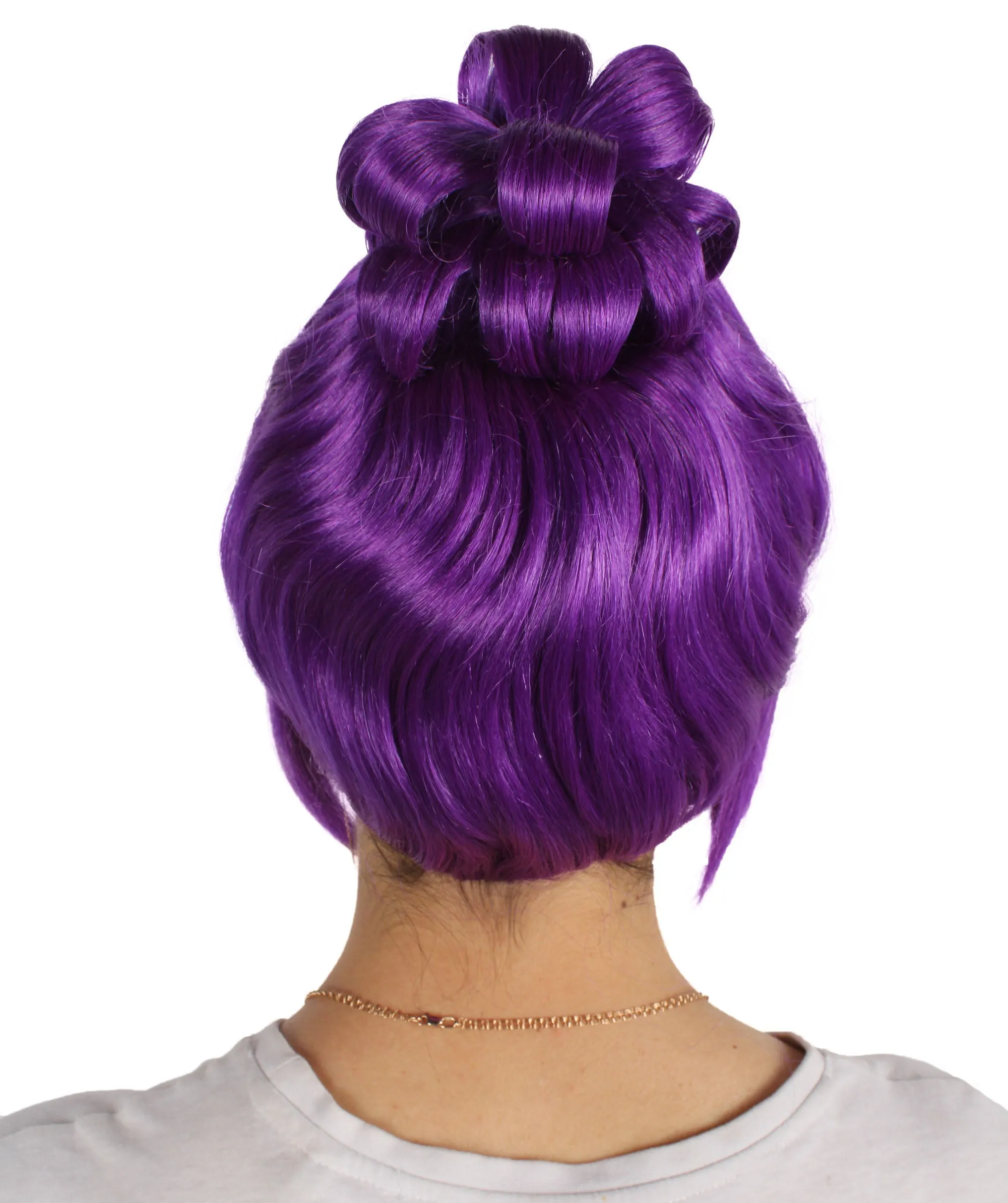 HPO Adult Women's Halloween Animated Lucy Updo Wig | Multiple Color Options