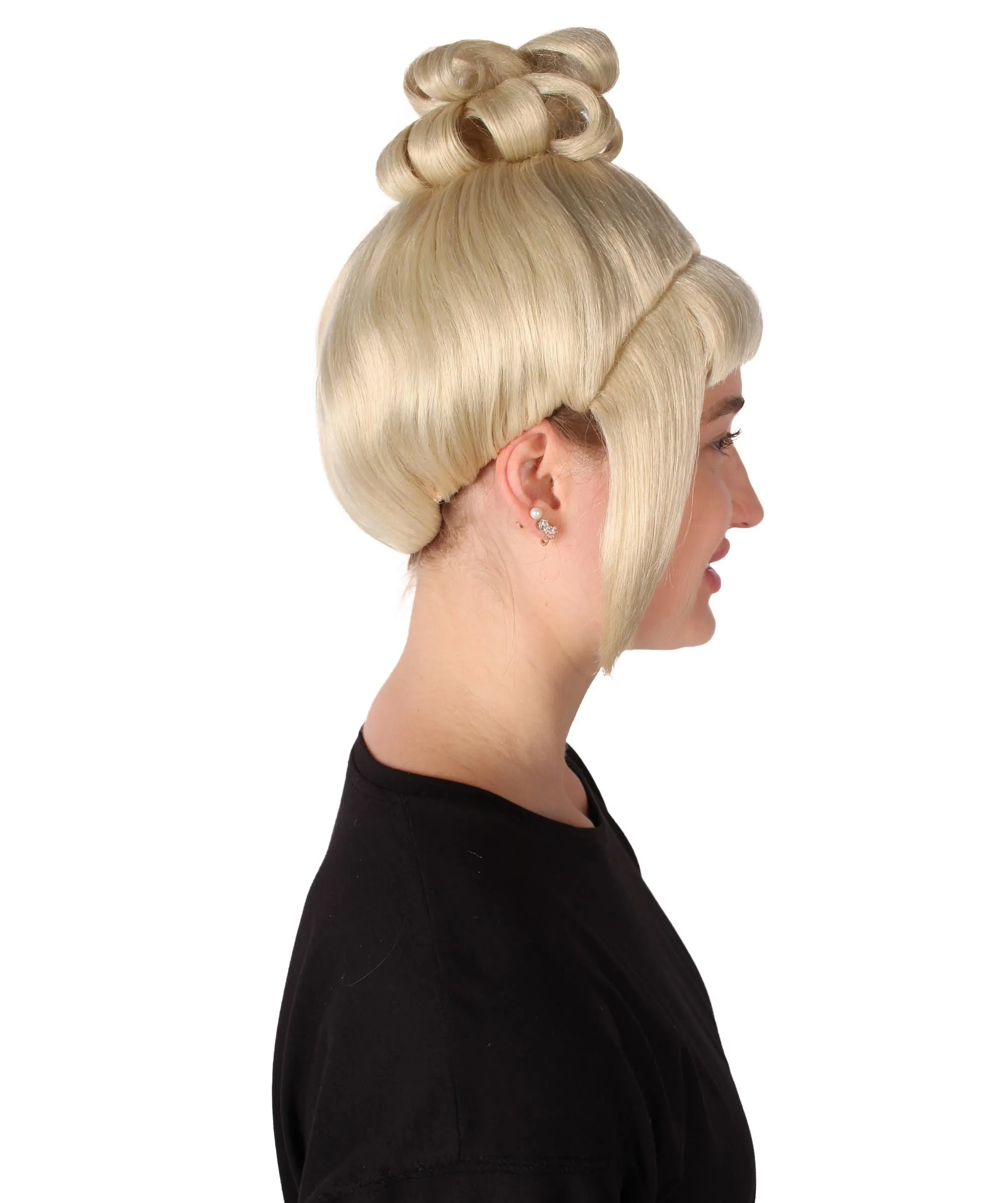 HPO Adult Women's Halloween Animated Lucy Updo Wig | Multiple Color Options