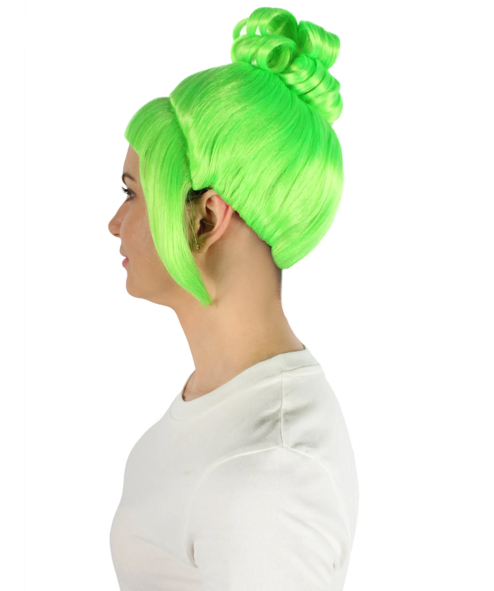 HPO Adult Women's Halloween Animated Lucy Updo Wig | Multiple Color Options