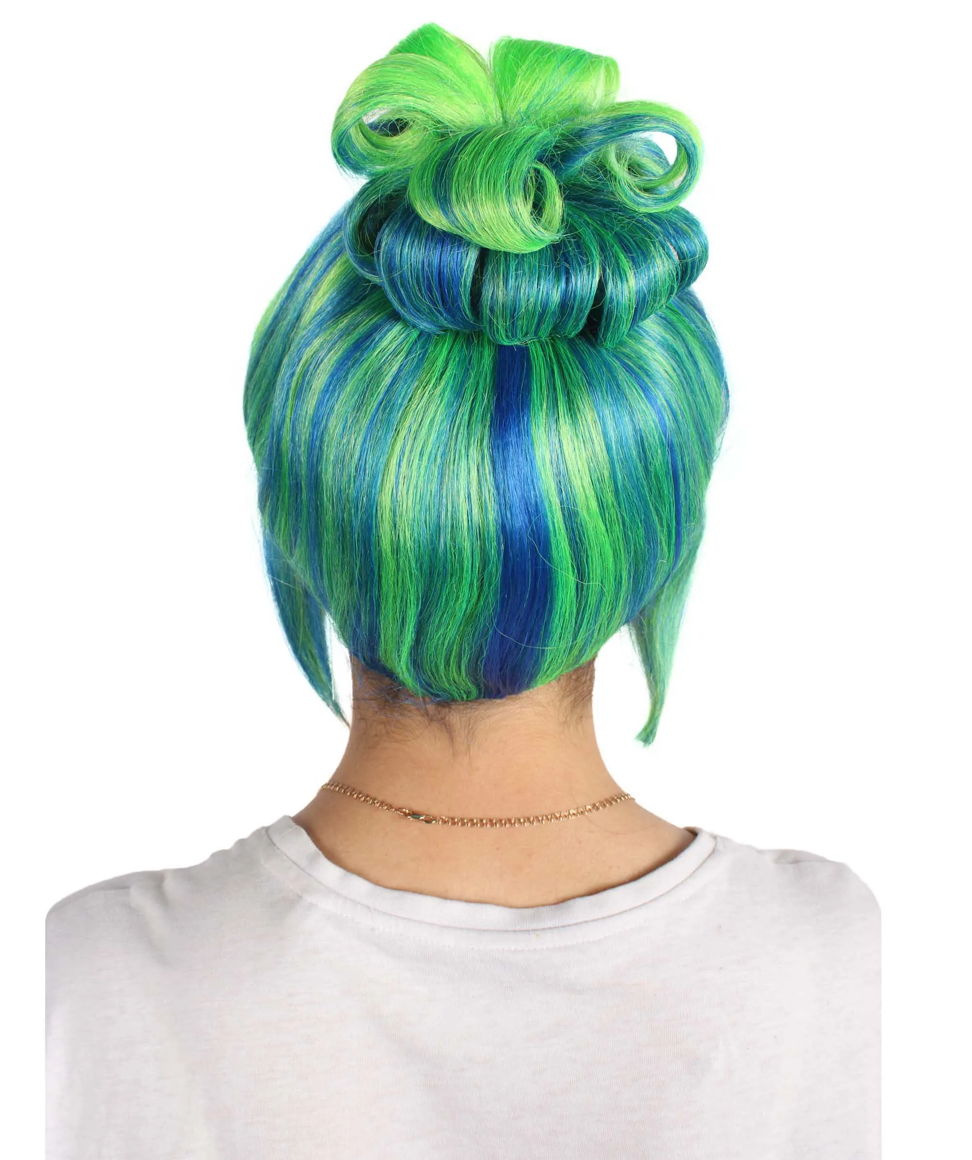 HPO Adult Women's Halloween Animated Lucy Updo Wig | Multiple Color Options