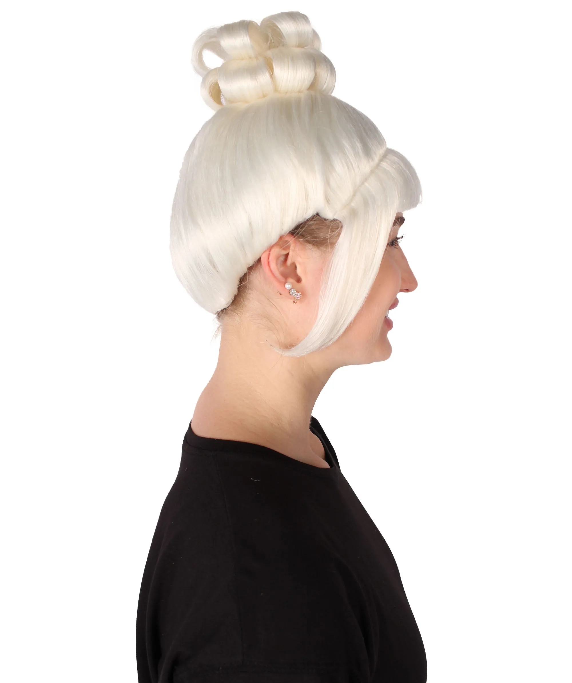 HPO Adult Women's Halloween Animated Lucy Updo Wig | Multiple Color Options
