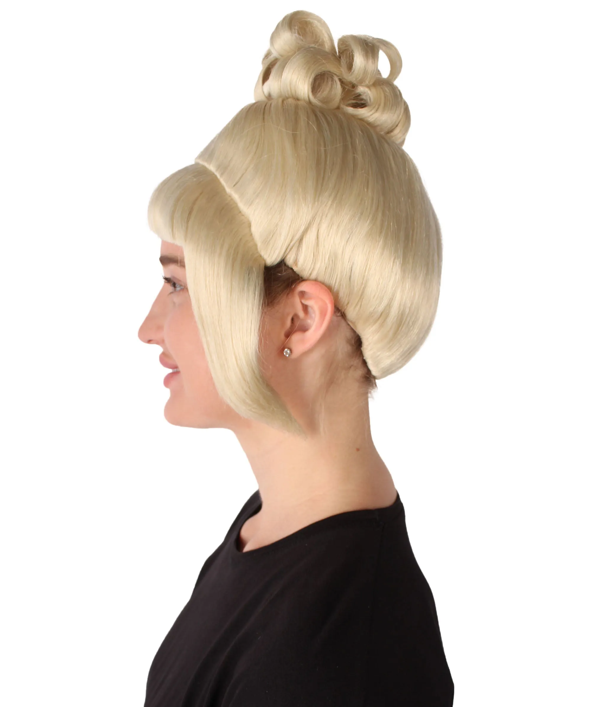 HPO Adult Women's Halloween Animated Lucy Updo Wig | Multiple Color Options