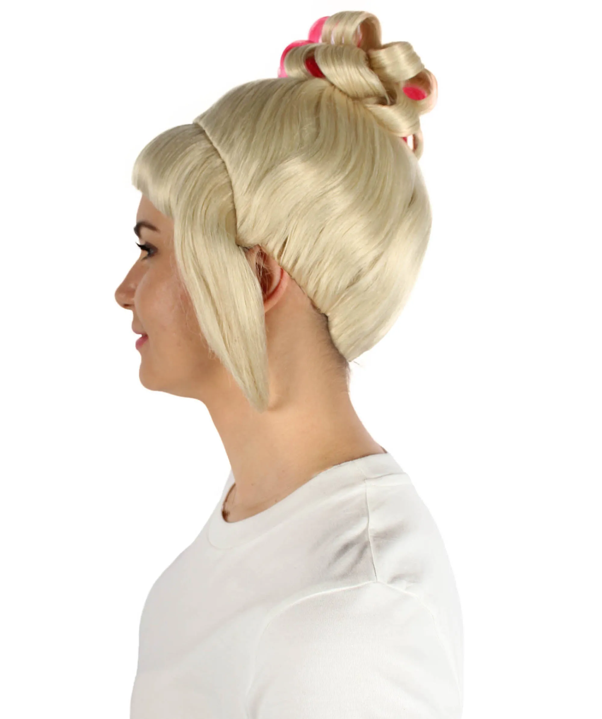HPO Adult Women's Halloween Animated Lucy Updo Wig | Multiple Color Options