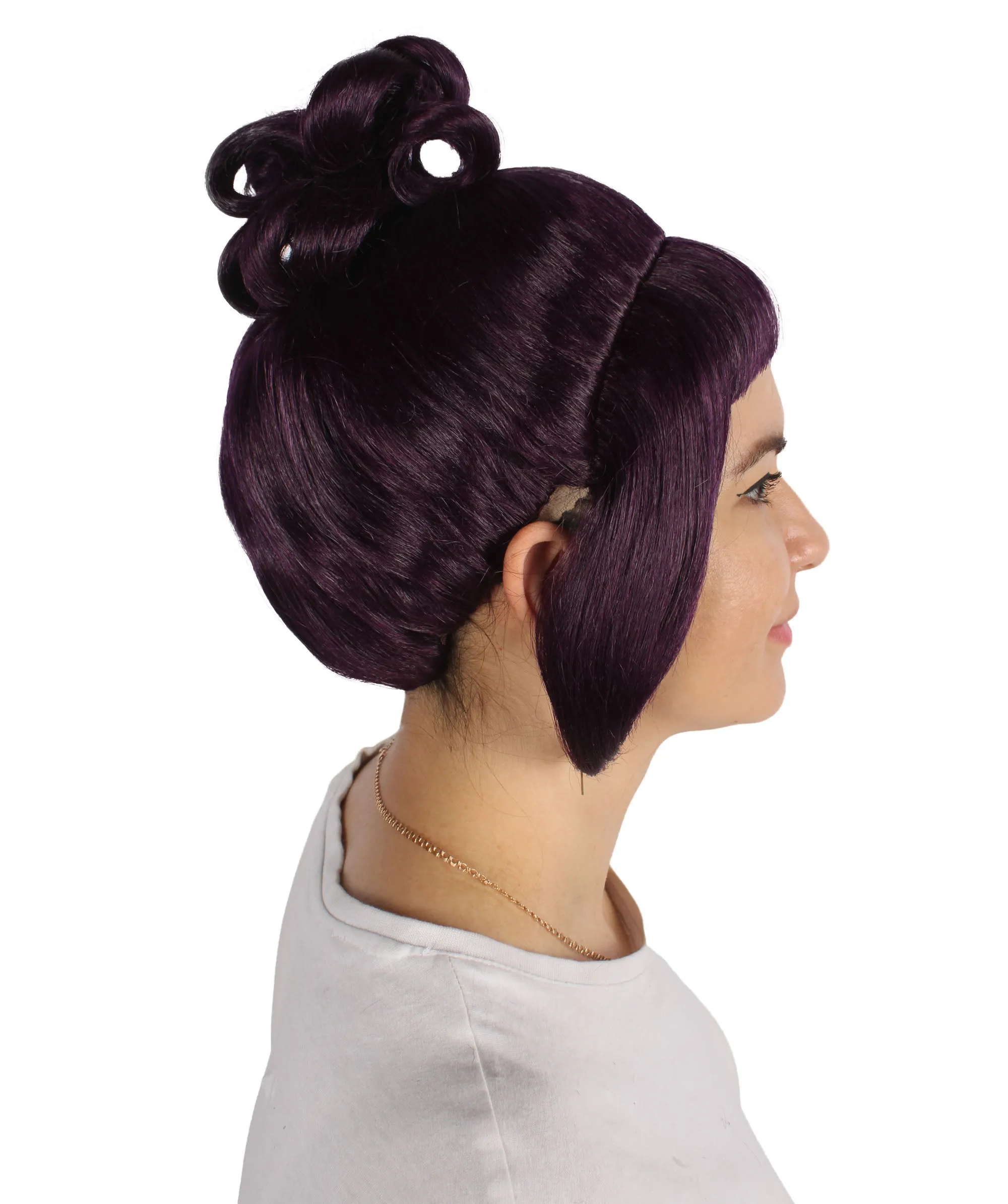 HPO Adult Women's Halloween Animated Lucy Updo Wig | Multiple Color Options