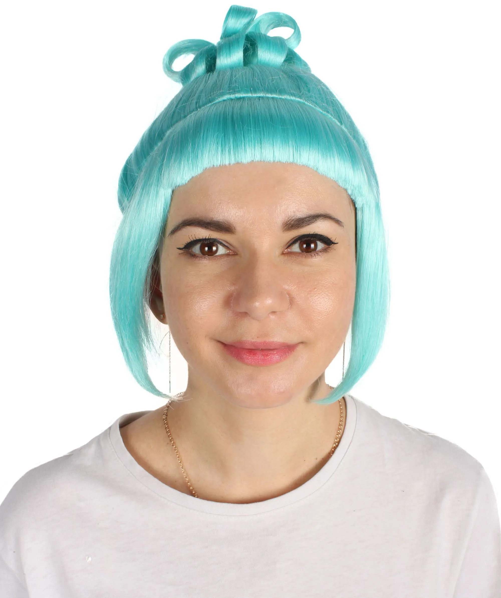 HPO Adult Women's Halloween Animated Lucy Updo Wig | Multiple Color Options