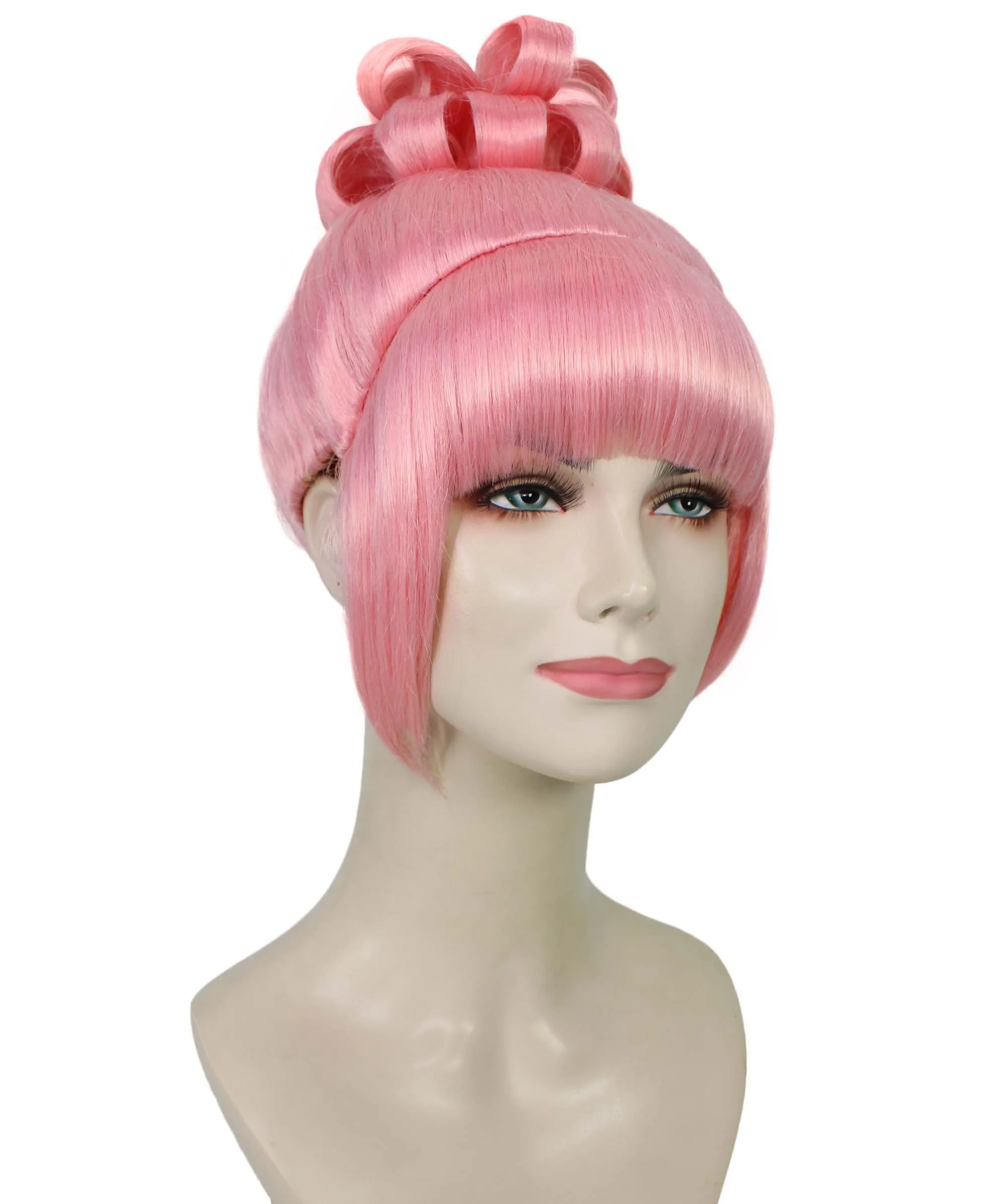 HPO Adult Women's Halloween Animated Lucy Updo Wig | Multiple Color Options