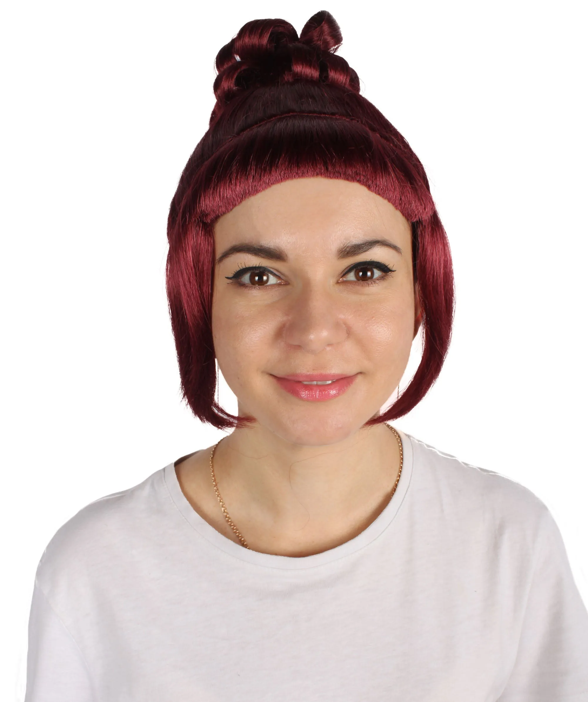 HPO Adult Women's Halloween Animated Lucy Updo Wig | Multiple Color Options