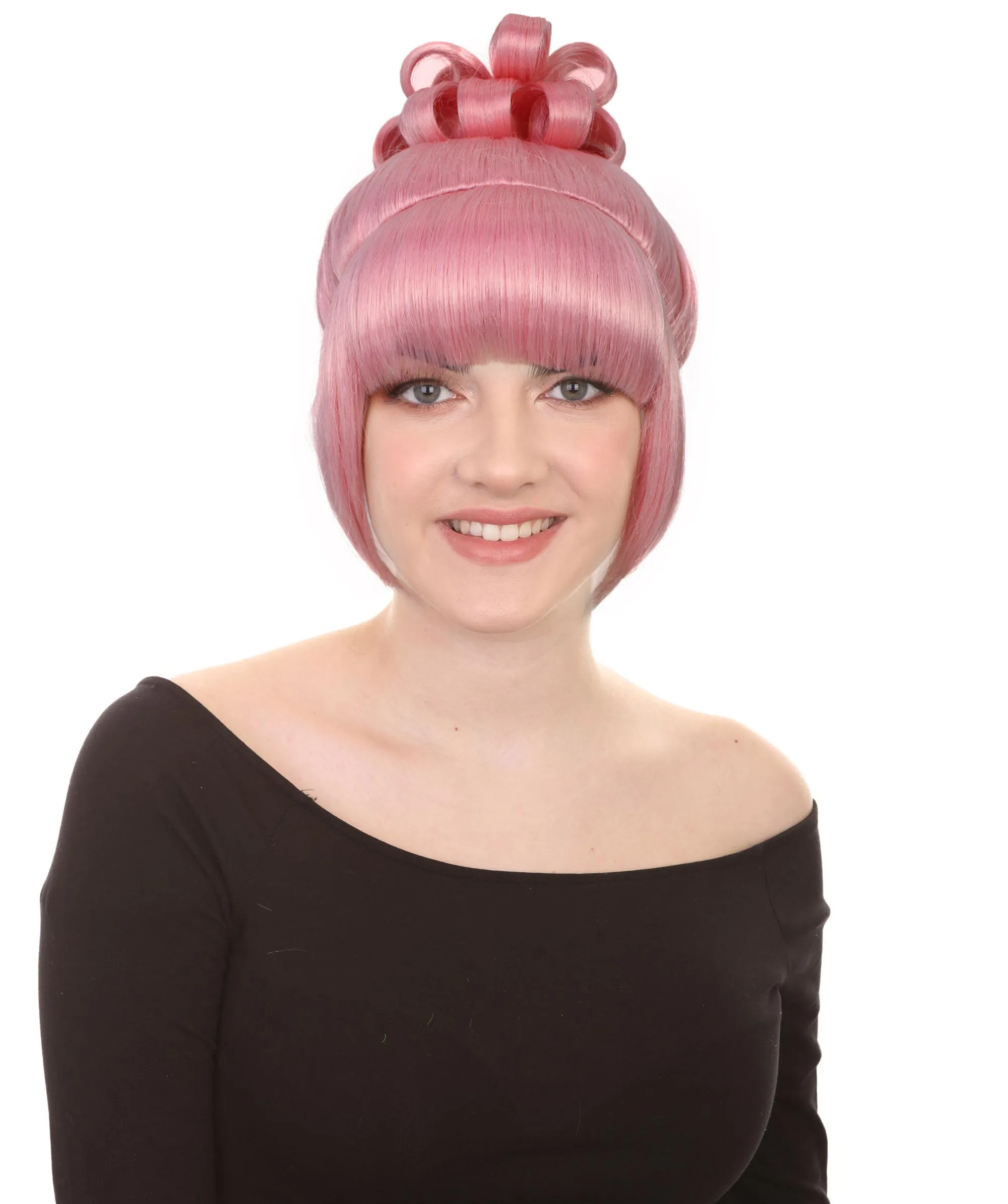 HPO Adult Women's Halloween Animated Lucy Updo Wig | Multiple Color Options