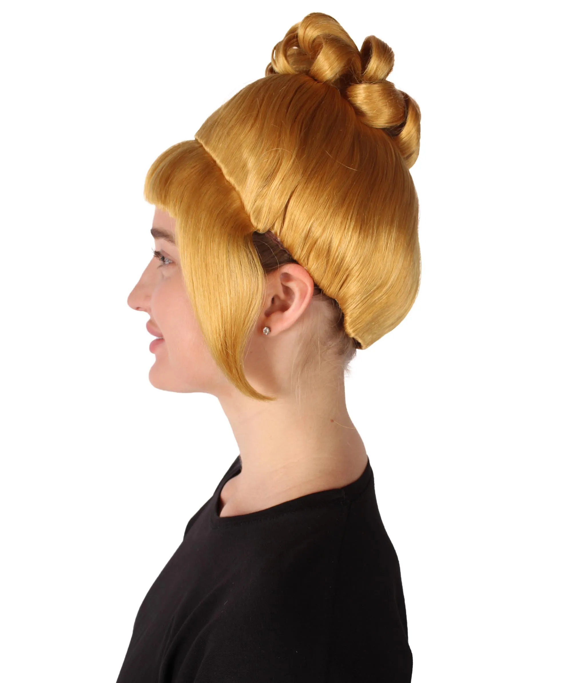 HPO Adult Women's Halloween Animated Lucy Updo Wig | Multiple Color Options