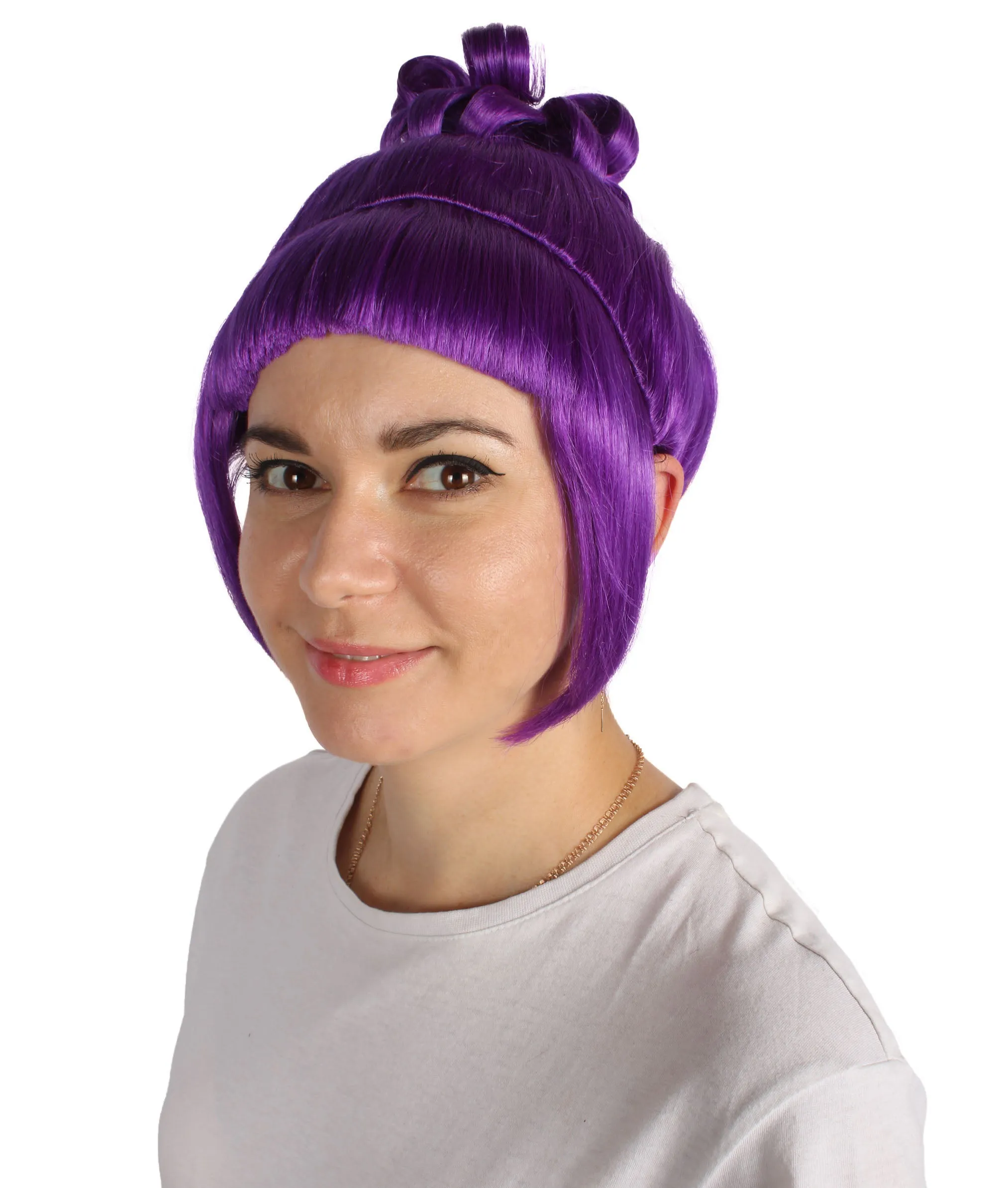 HPO Adult Women's Halloween Animated Lucy Updo Wig | Multiple Color Options