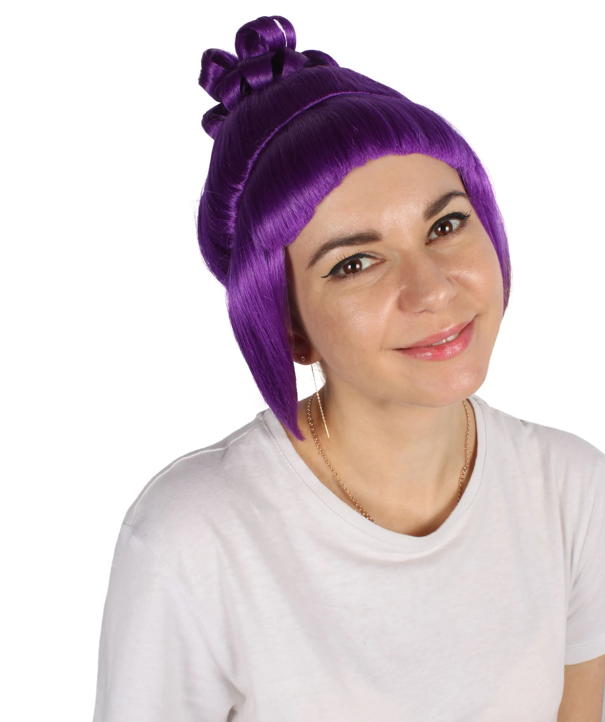 HPO Adult Women's Halloween Animated Lucy Updo Wig | Multiple Color Options