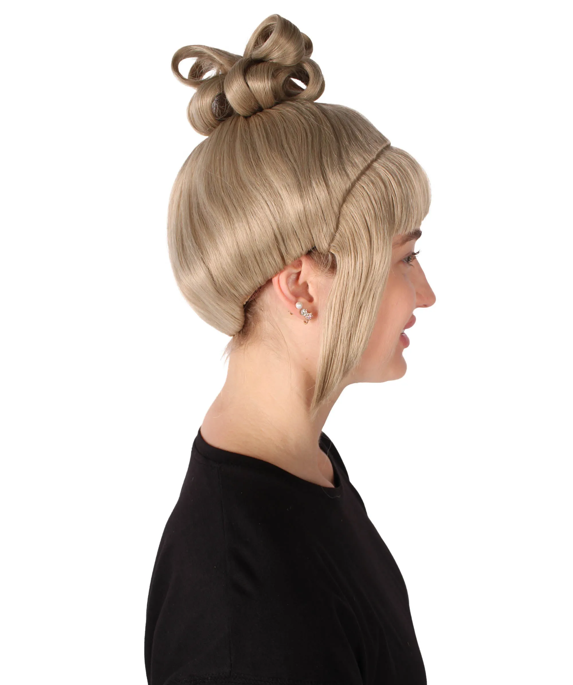 HPO Adult Women's Halloween Animated Lucy Updo Wig | Multiple Color Options