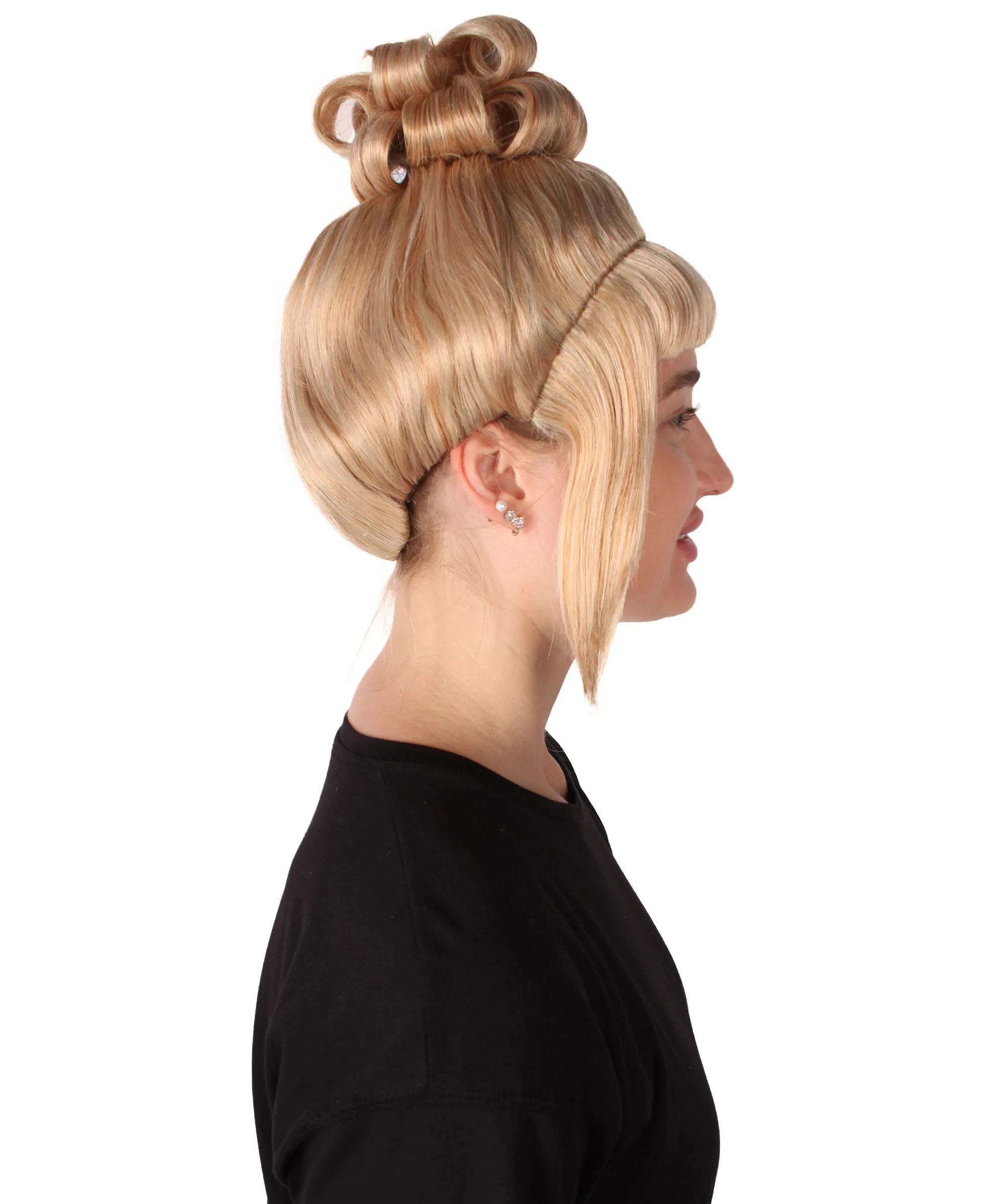 HPO Adult Women's Halloween Animated Lucy Updo Wig | Multiple Color Options