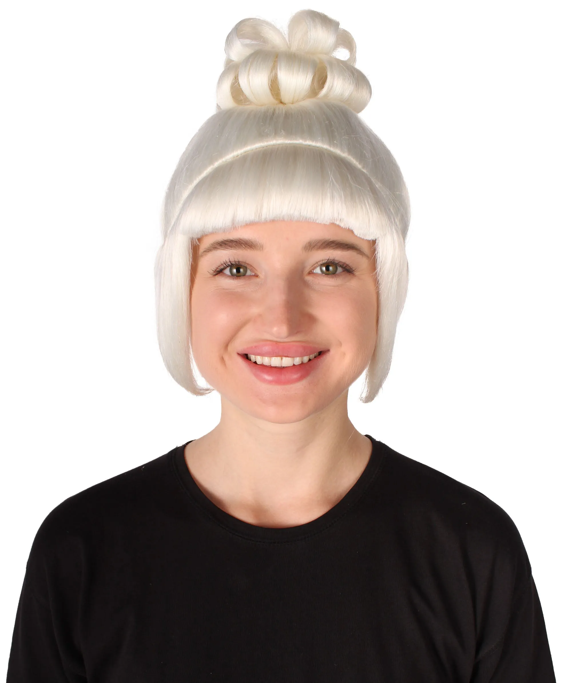 HPO Adult Women's Halloween Animated Lucy Updo Wig | Multiple Color Options