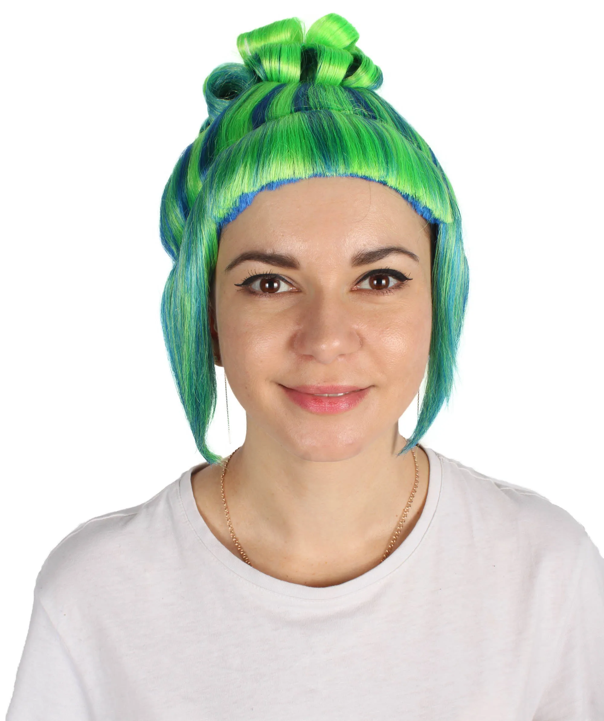 HPO Adult Women's Halloween Animated Lucy Updo Wig | Multiple Color Options