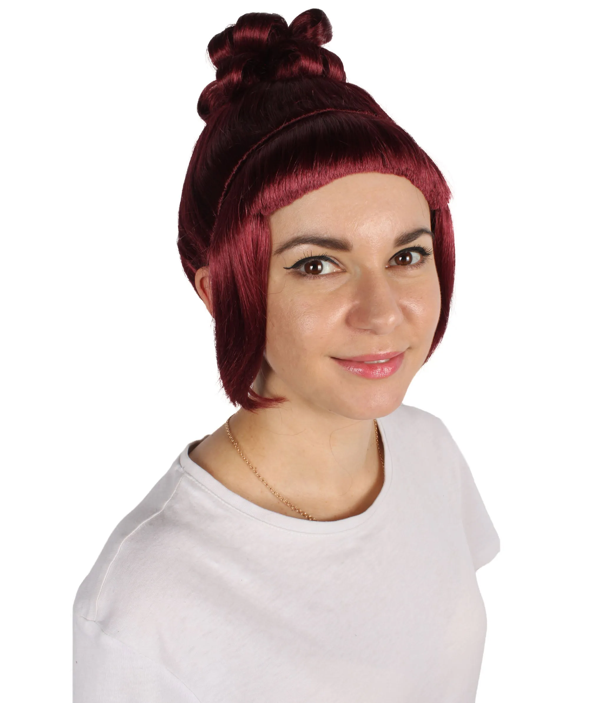 HPO Adult Women's Halloween Animated Lucy Updo Wig | Multiple Color Options