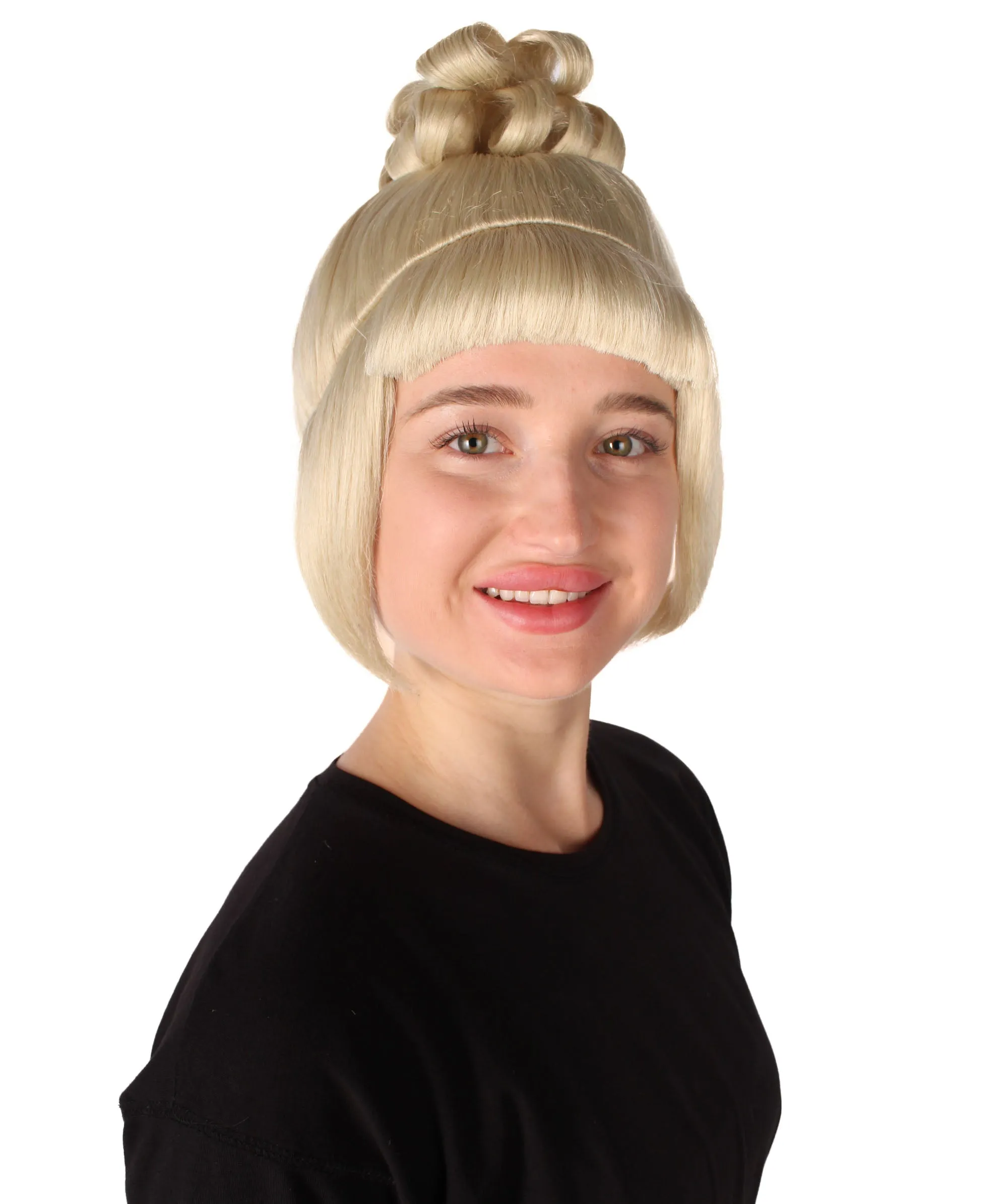 HPO Adult Women's Halloween Animated Lucy Updo Wig | Multiple Color Options