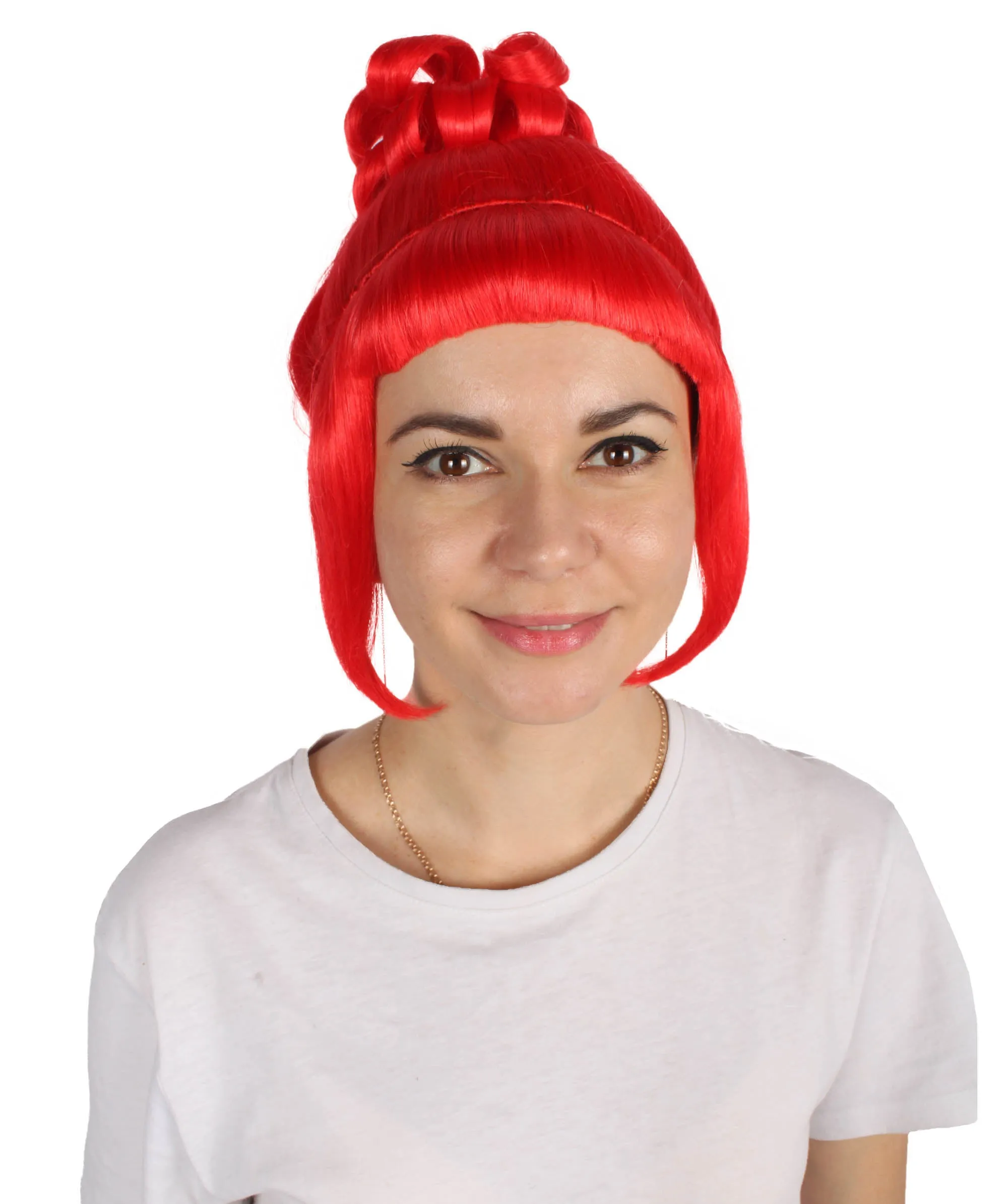 HPO Adult Women's Halloween Animated Lucy Updo Wig | Multiple Color Options