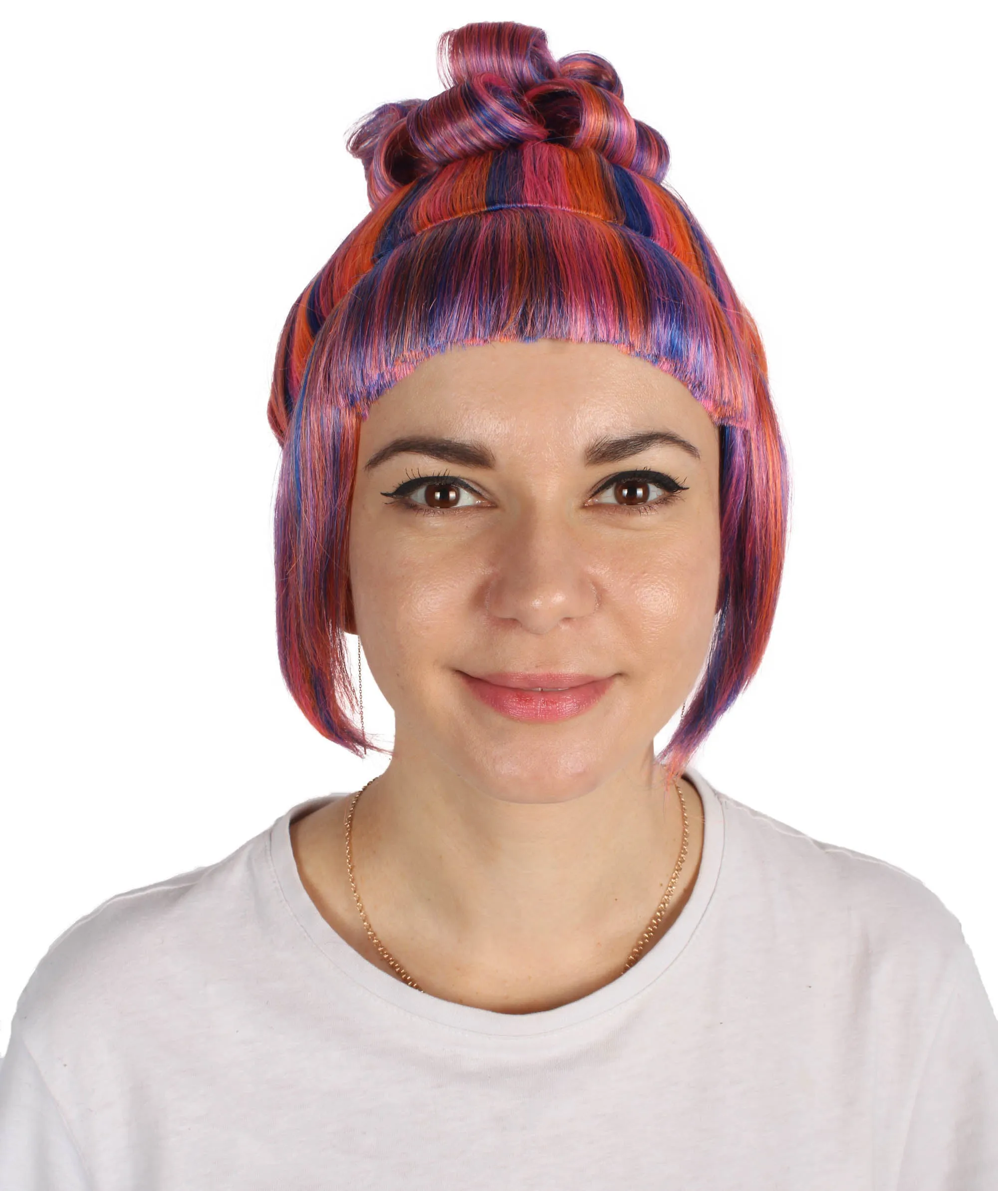 HPO Adult Women's Halloween Animated Lucy Updo Wig | Multiple Color Options