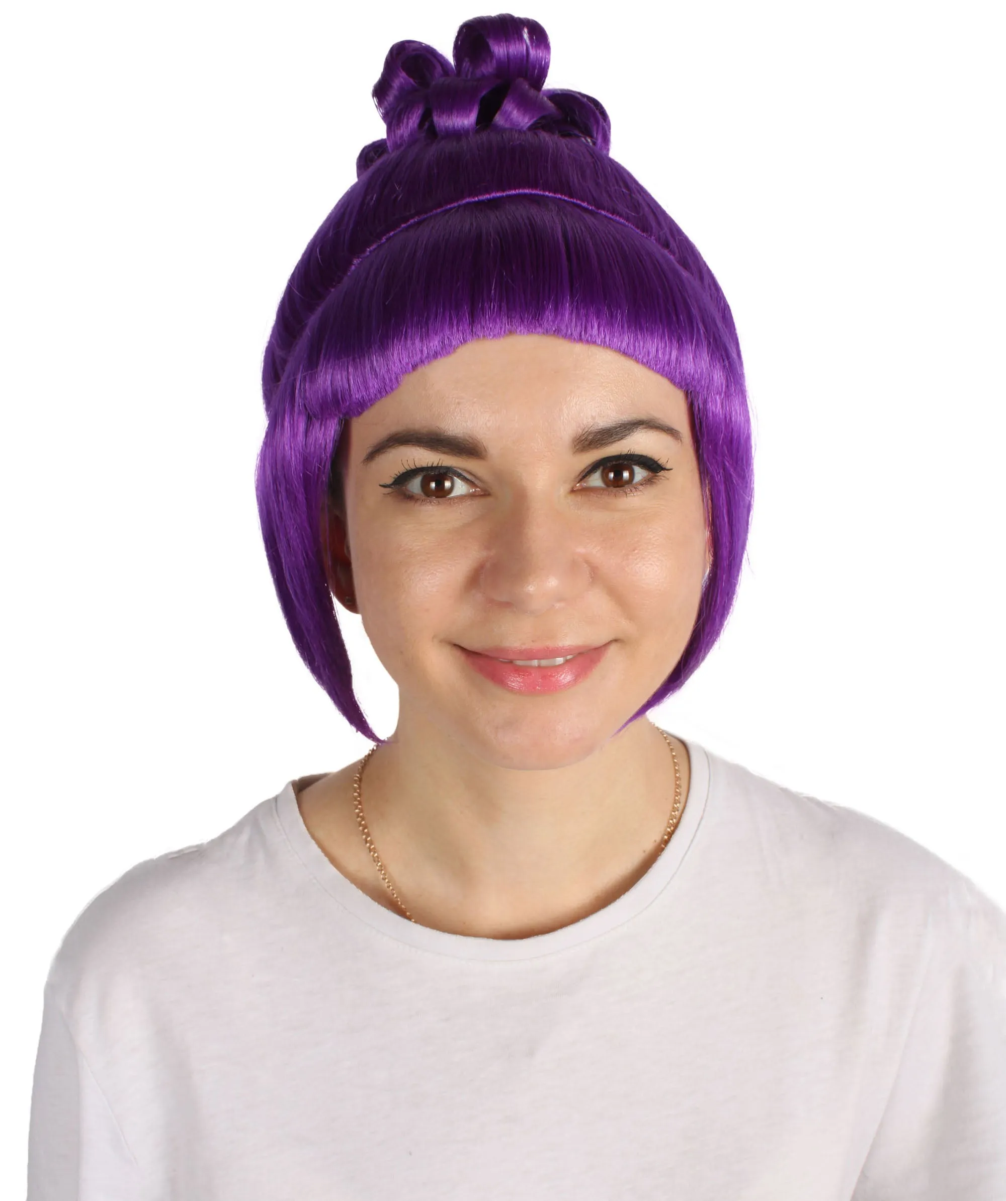 HPO Adult Women's Halloween Animated Lucy Updo Wig | Multiple Color Options
