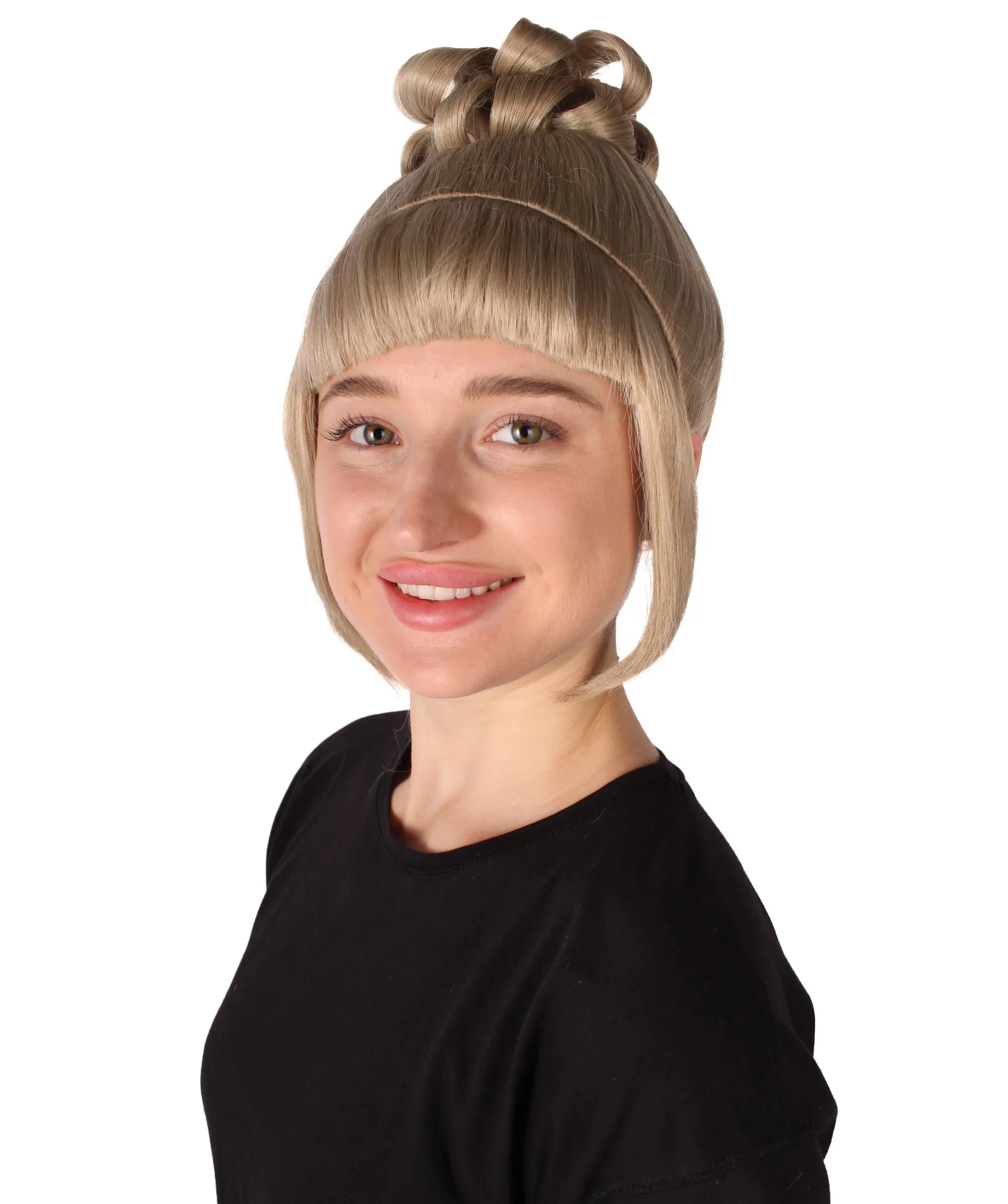 HPO Adult Women's Halloween Animated Lucy Updo Wig | Multiple Color Options