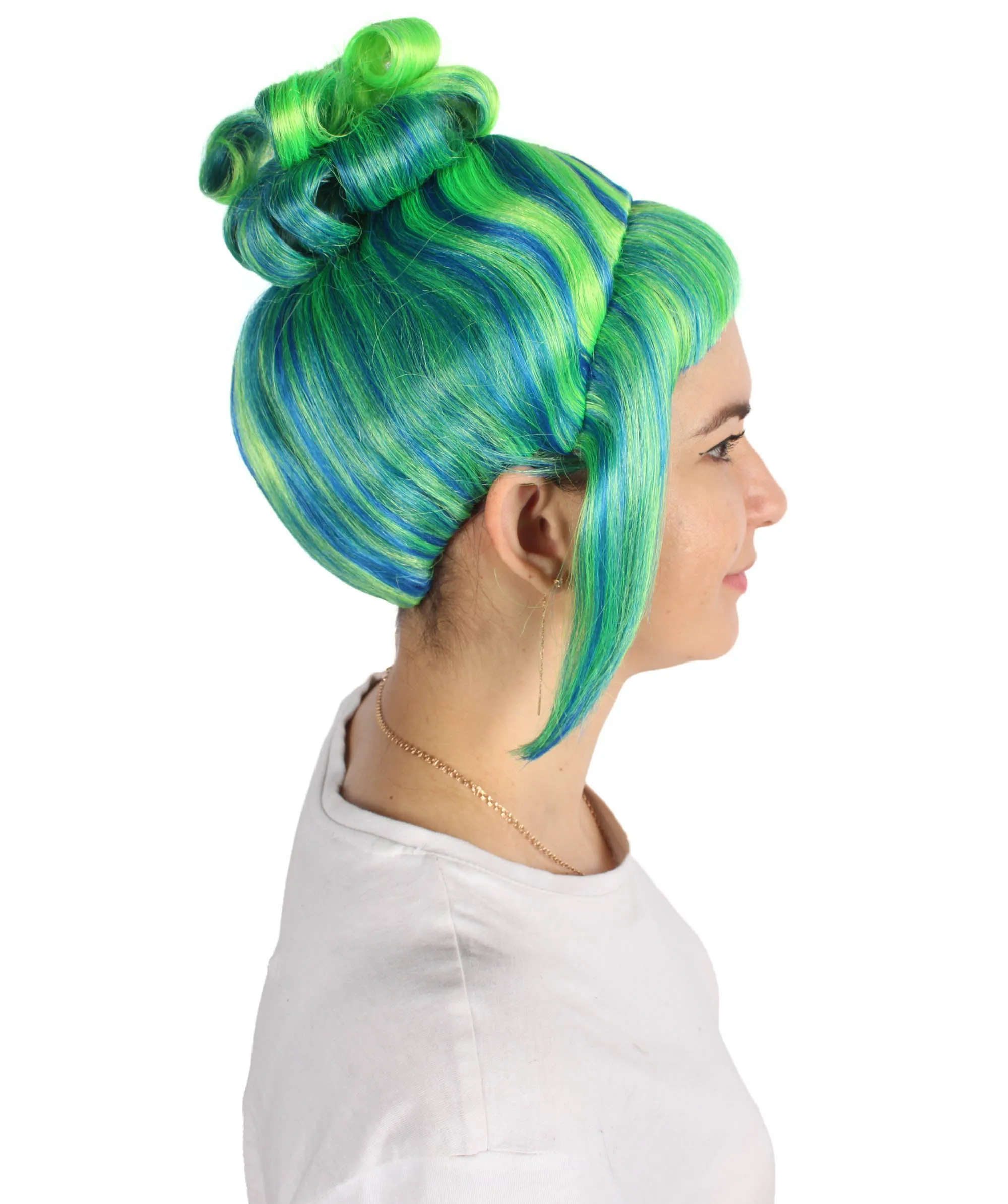 HPO Adult Women's Halloween Animated Lucy Updo Wig | Multiple Color Options