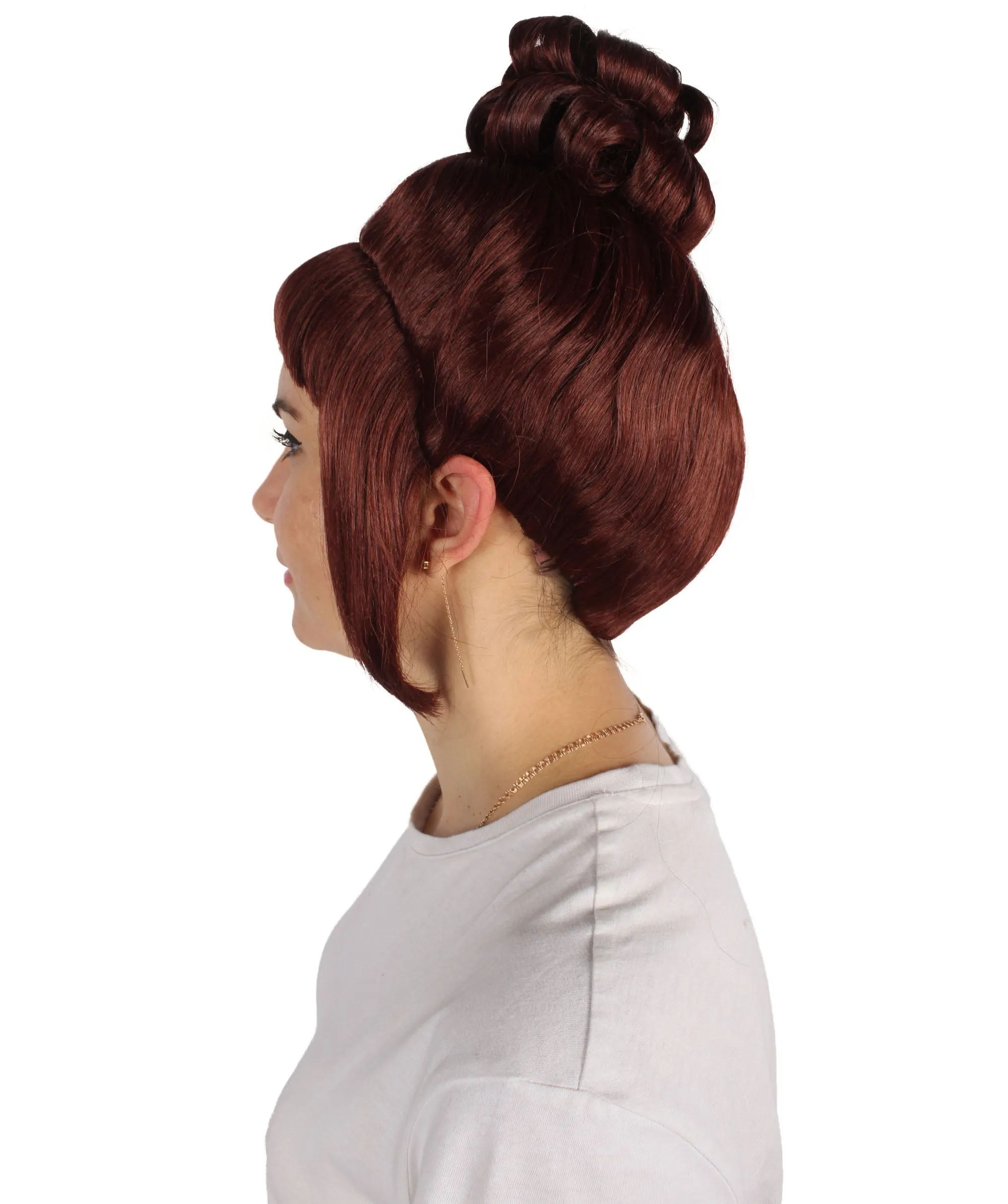 HPO Adult Women's Halloween Animated Lucy Updo Wig | Multiple Color Options