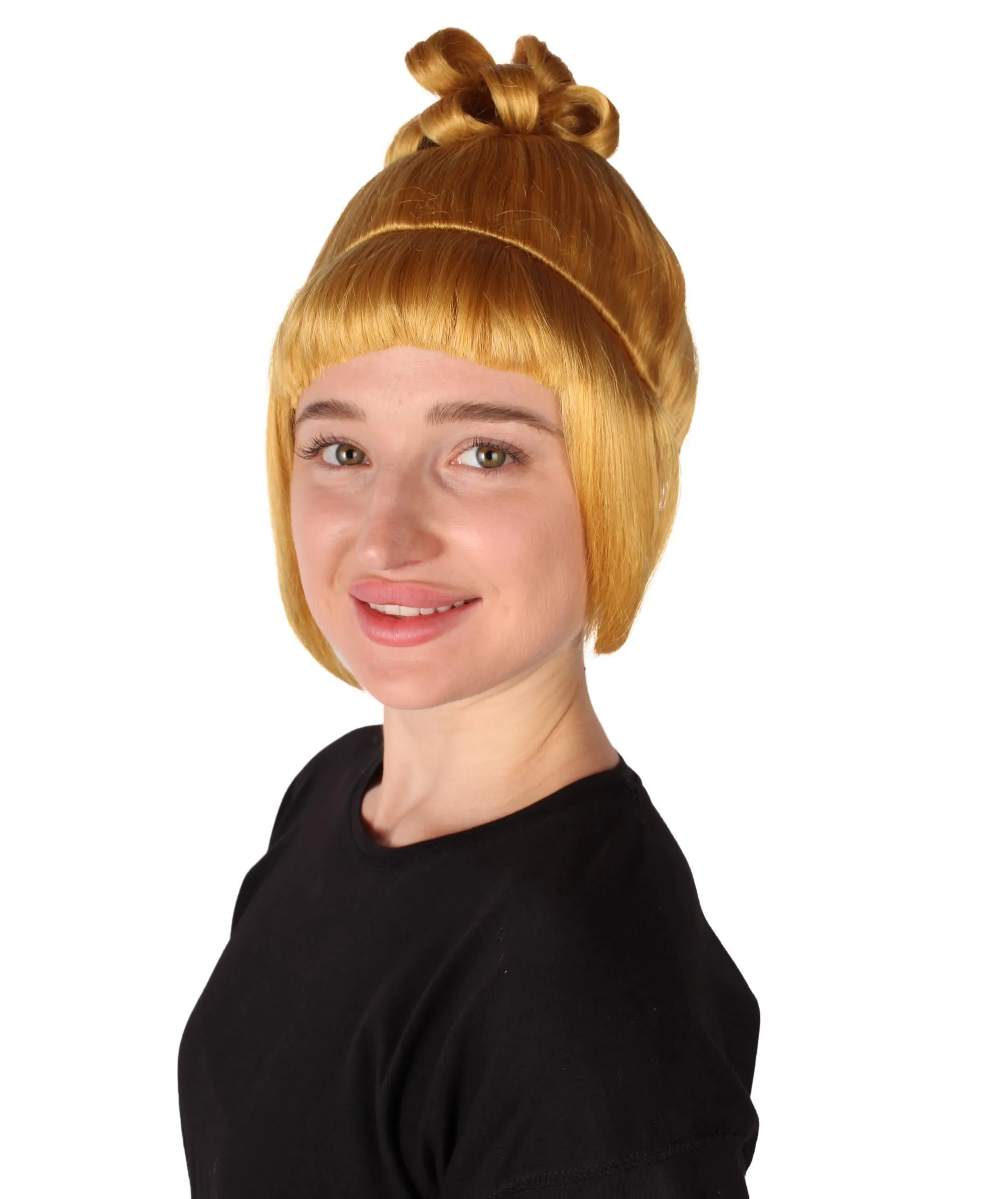 HPO Adult Women's Halloween Animated Lucy Updo Wig | Multiple Color Options