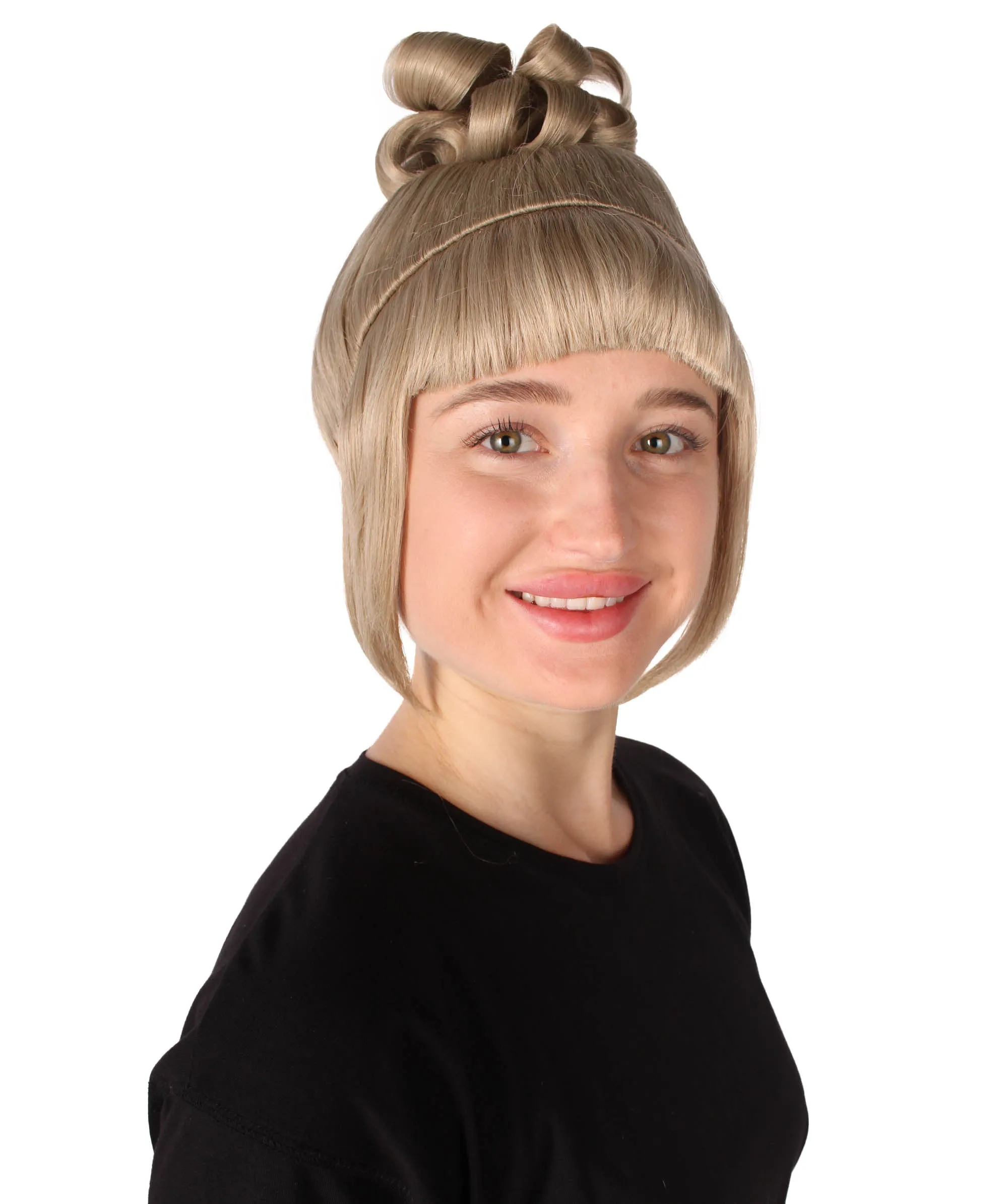HPO Adult Women's Halloween Animated Lucy Updo Wig | Multiple Color Options
