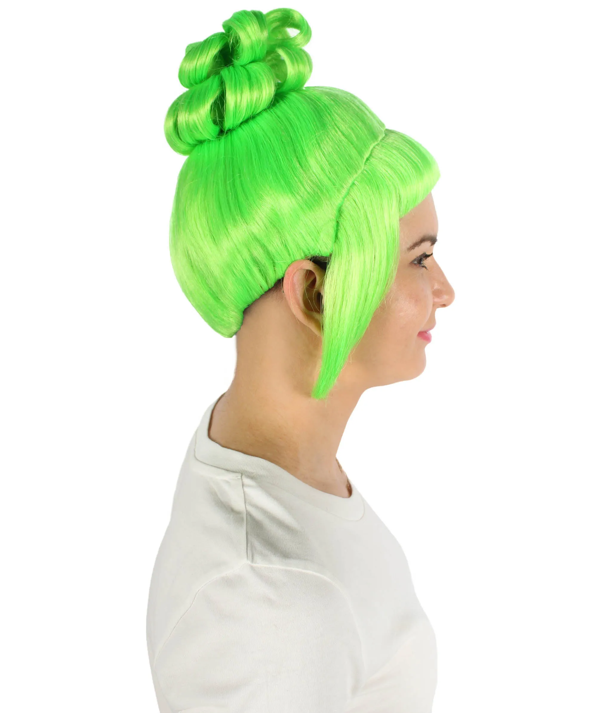 HPO Adult Women's Halloween Animated Lucy Updo Wig | Multiple Color Options