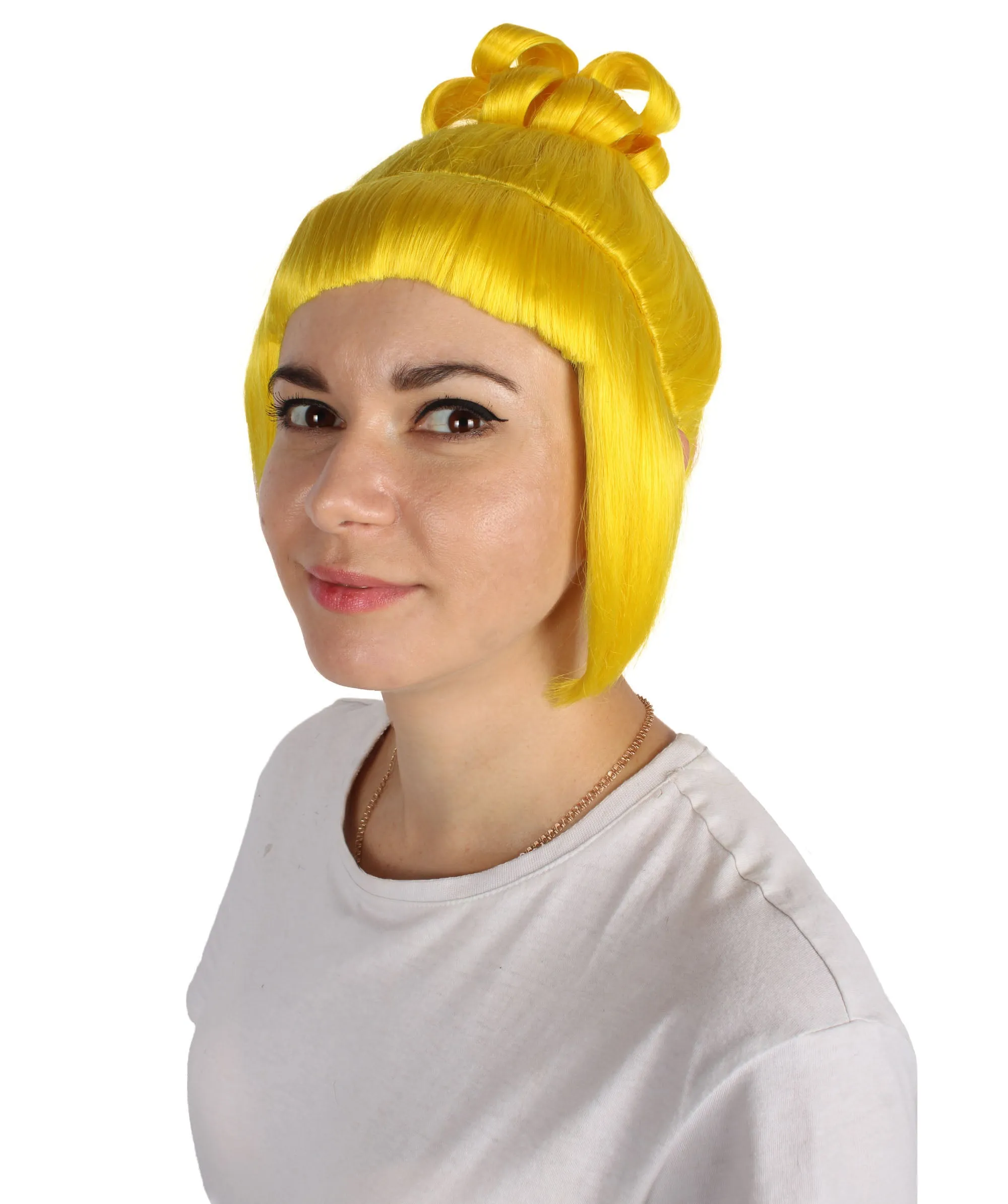 HPO Adult Women's Halloween Animated Lucy Updo Wig | Multiple Color Options