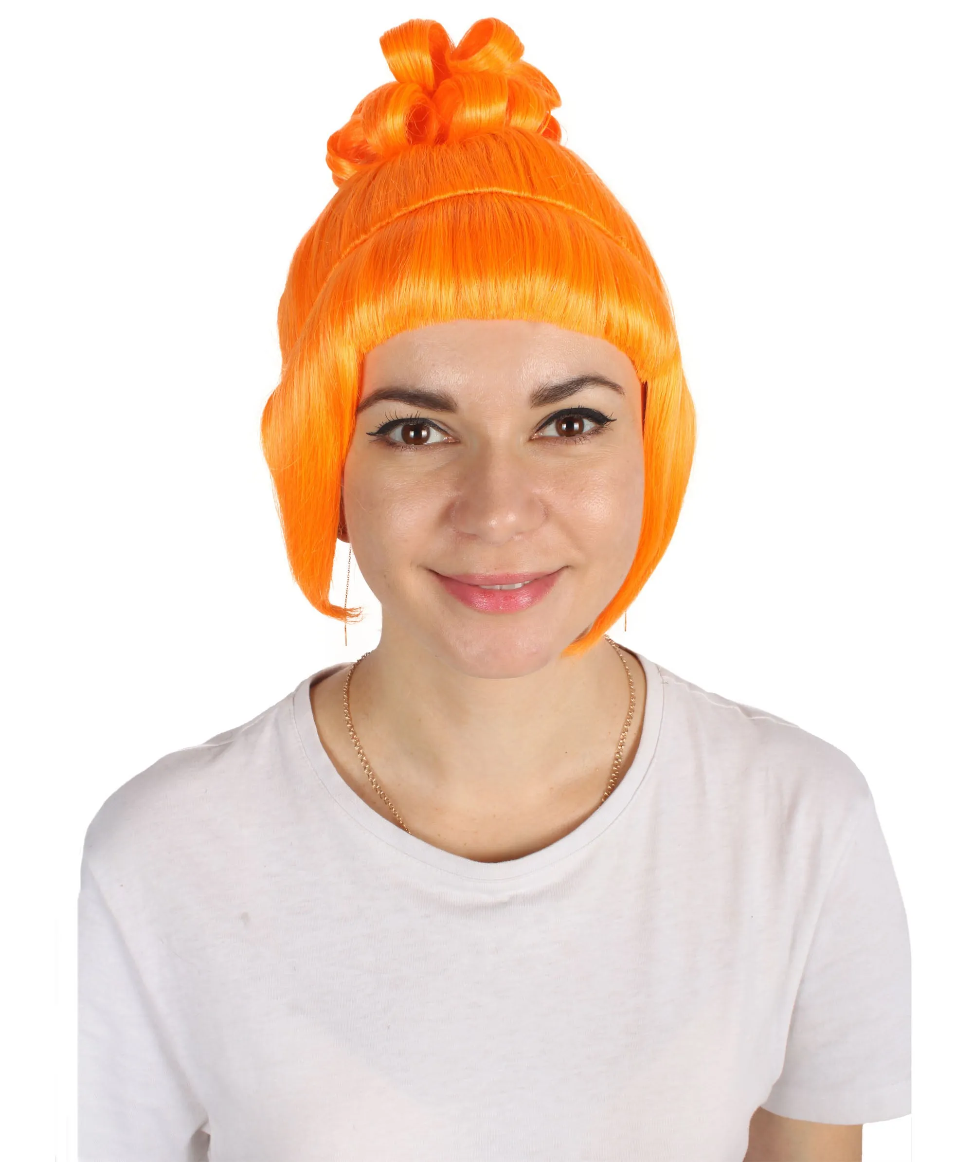 HPO Adult Women's Halloween Animated Lucy Updo Wig | Multiple Color Options