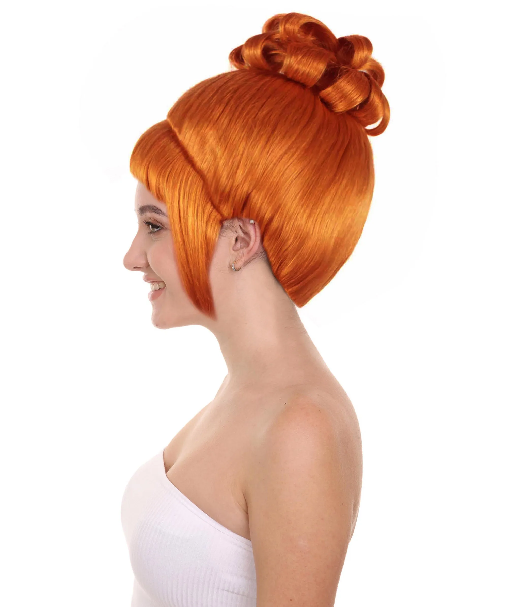 HPO Adult Women's Halloween Animated Lucy Updo Wig | Multiple Color Options